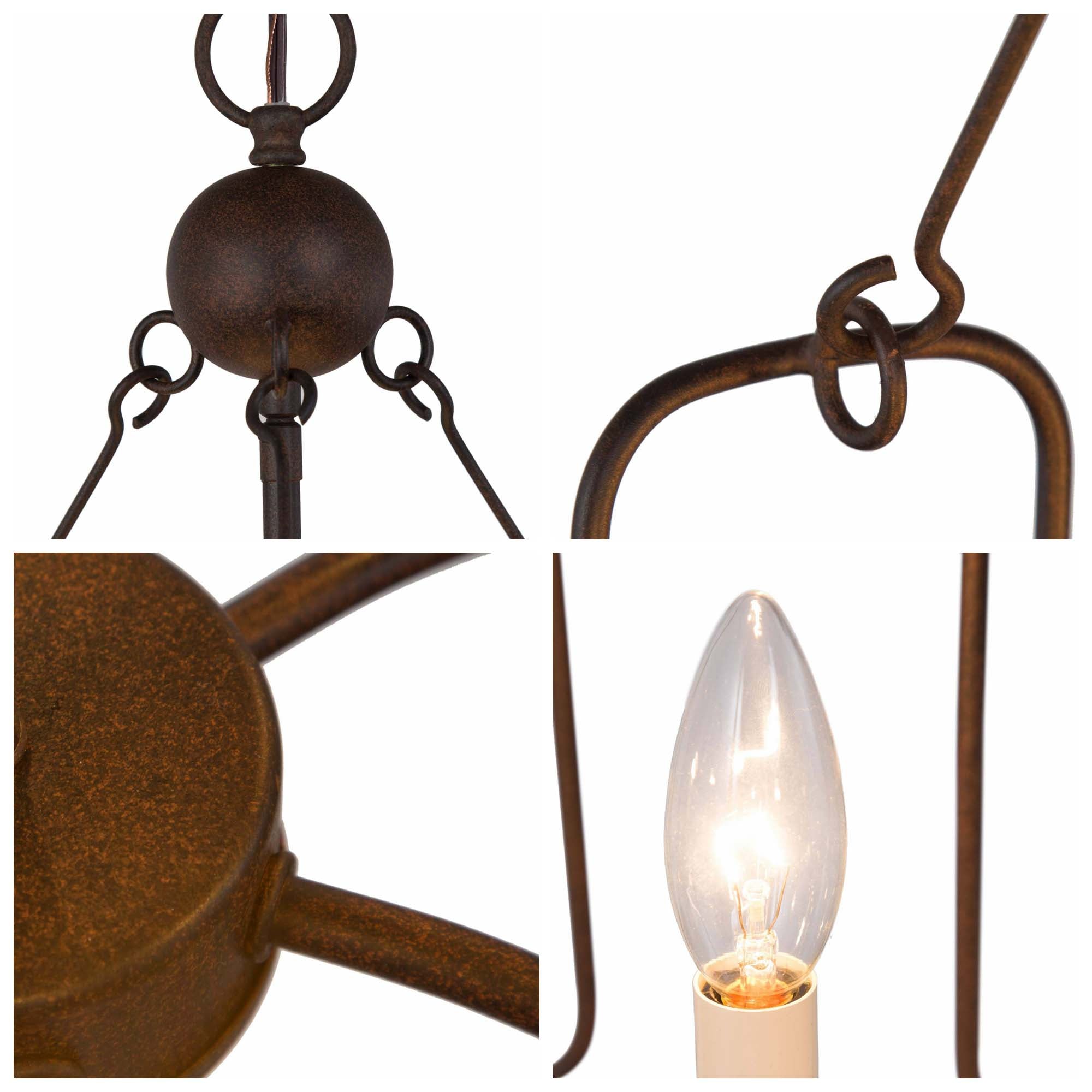 Cocaryra Lustre Métal Industriel Vintage - Neutralighting