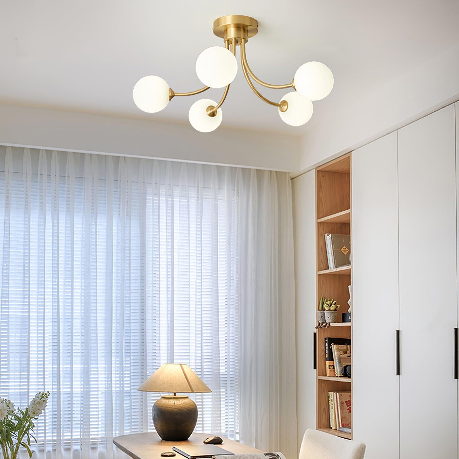 Arvo Plafonnier Moderne Élégant en Laiton - Neutralighting