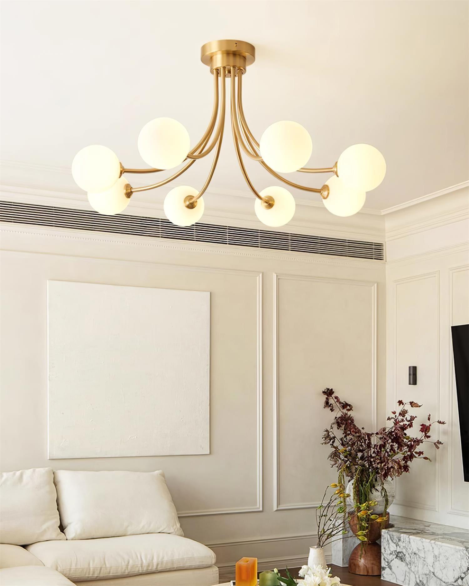 Arvo Plafonnier Moderne Élégant en Laiton - Neutralighting