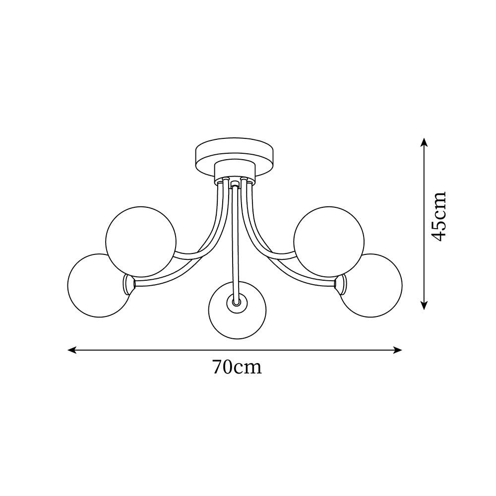Arvo Plafonnier Moderne Élégant en Laiton - Neutralighting