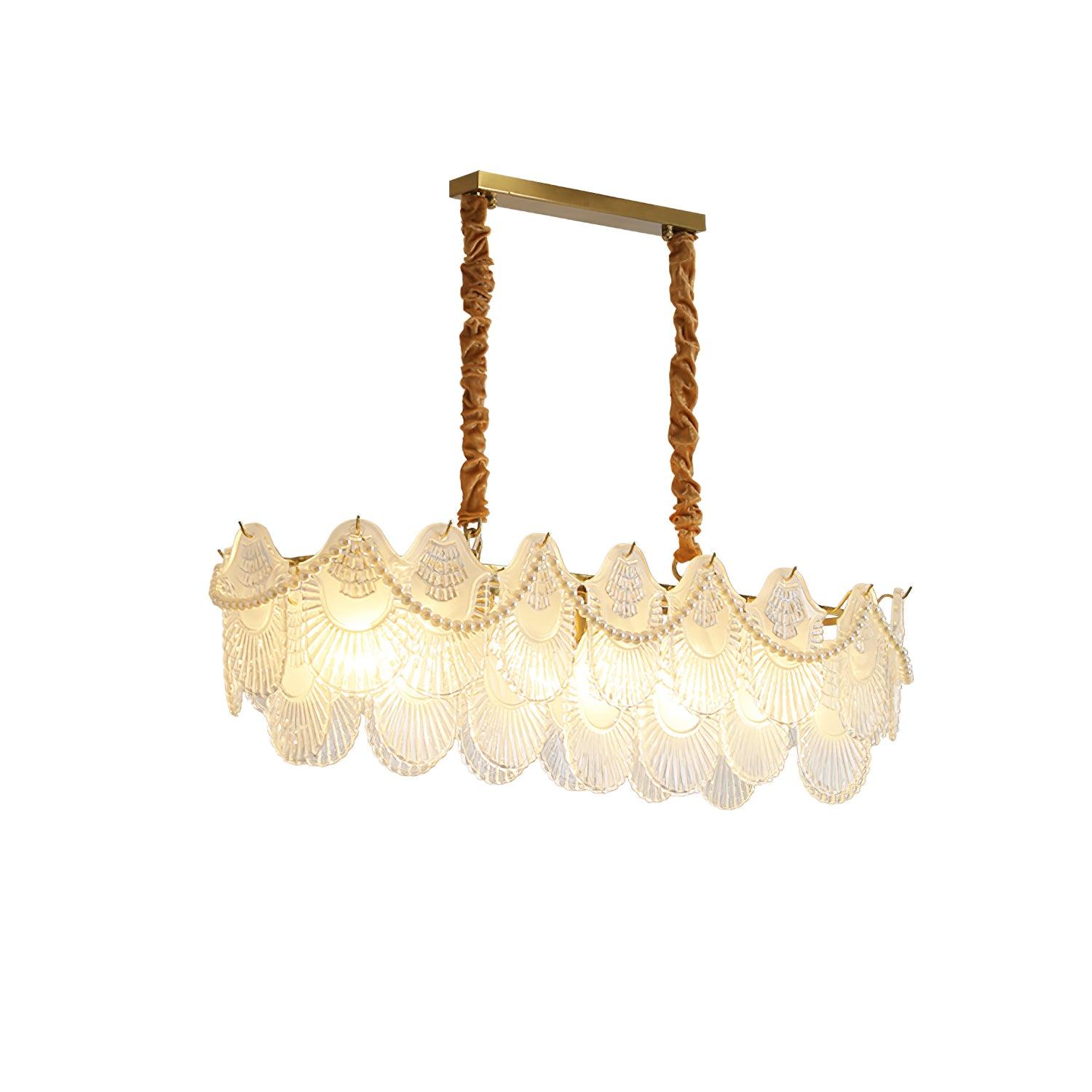 Lustra Chandelier Perle Verre Coquille - Neutralighting