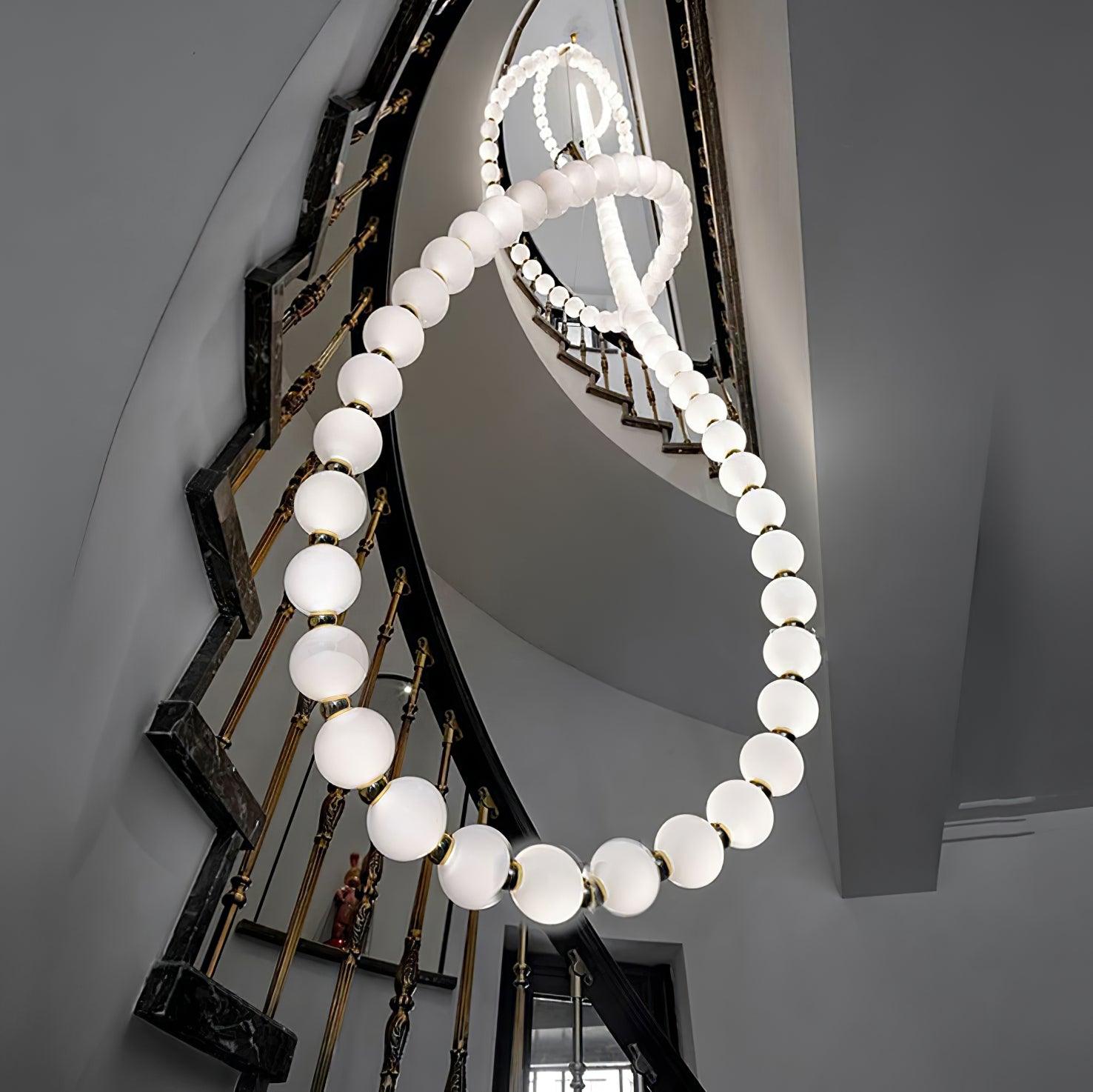 Petal Chandelier Collier de Perles Luxueux - Neutralighting