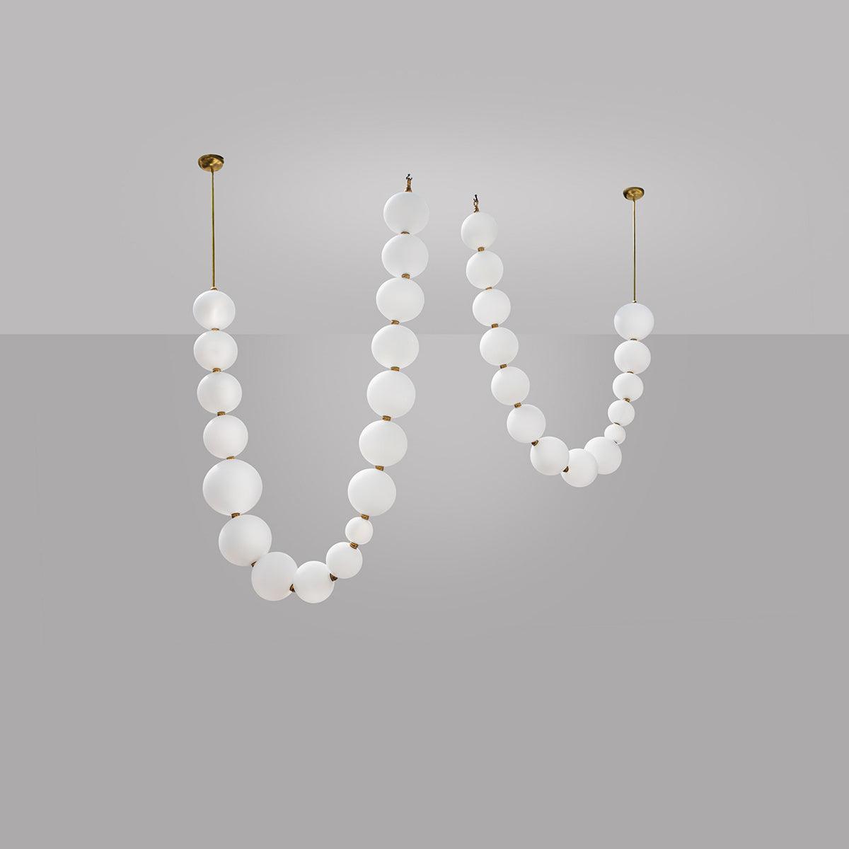 Petal Chandelier Collier de Perles Luxueux - Neutralighting