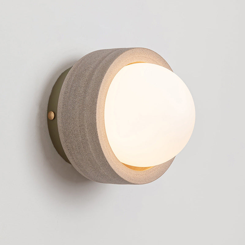 Carinor Modern Minimalist Travertine Metal Wall Lamp - Lamp Copper