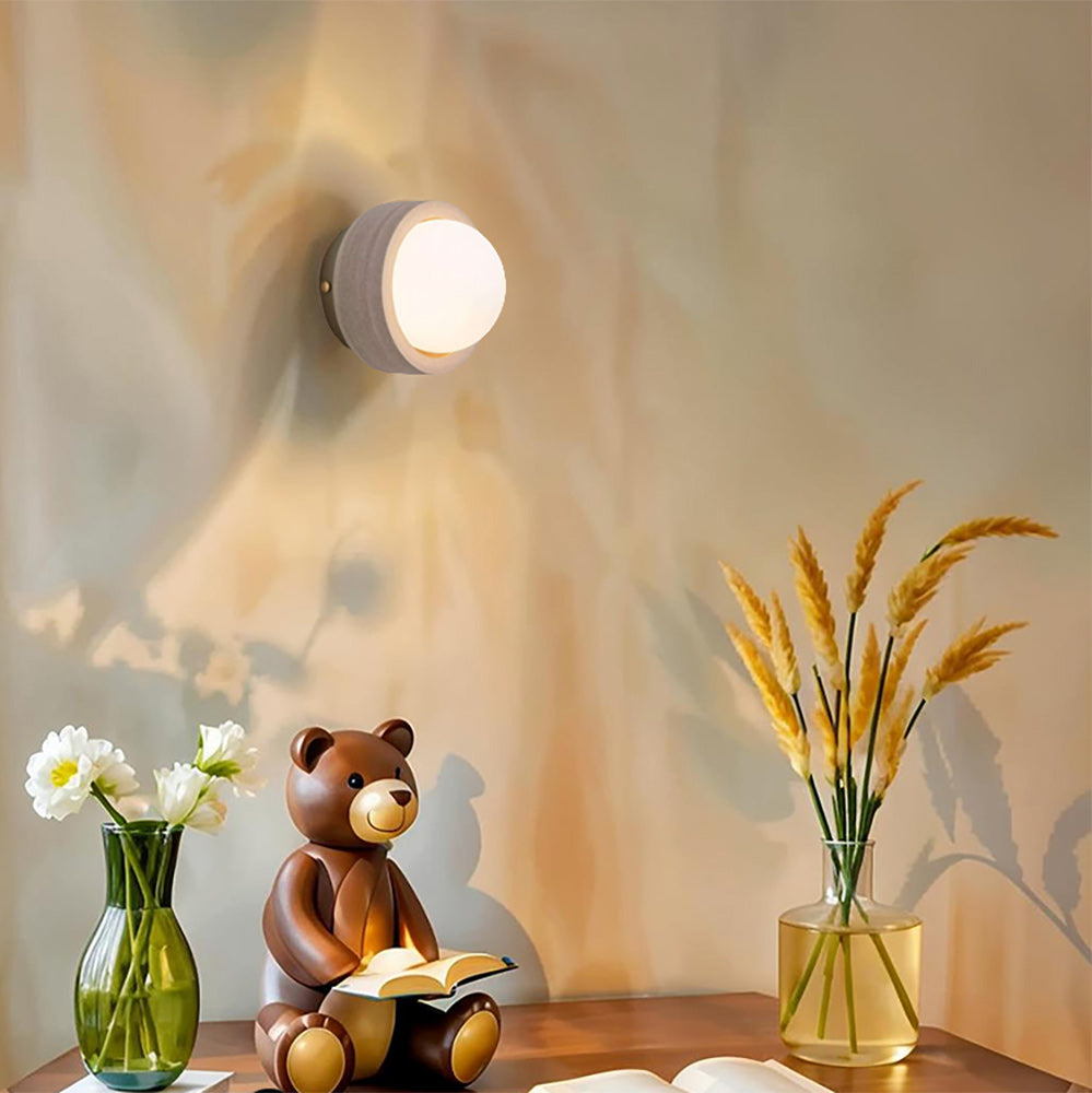 Carinor Modern Minimalist Travertine Metal Wall Lamp - Lamp Copper