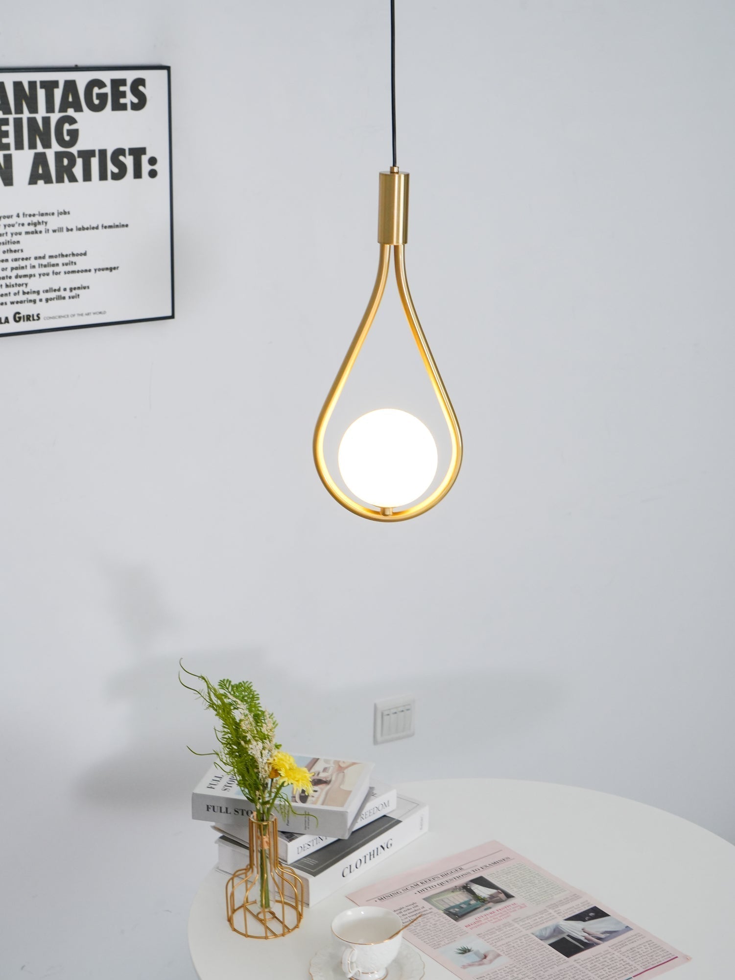 Droplet Lampe Pendante en Laiton Moderne - Neutralighting