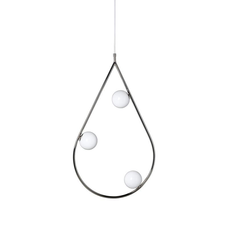 Ertheion Modern Minimalist Pearls Brass Glass Pendant Lamp - Lamp Copper