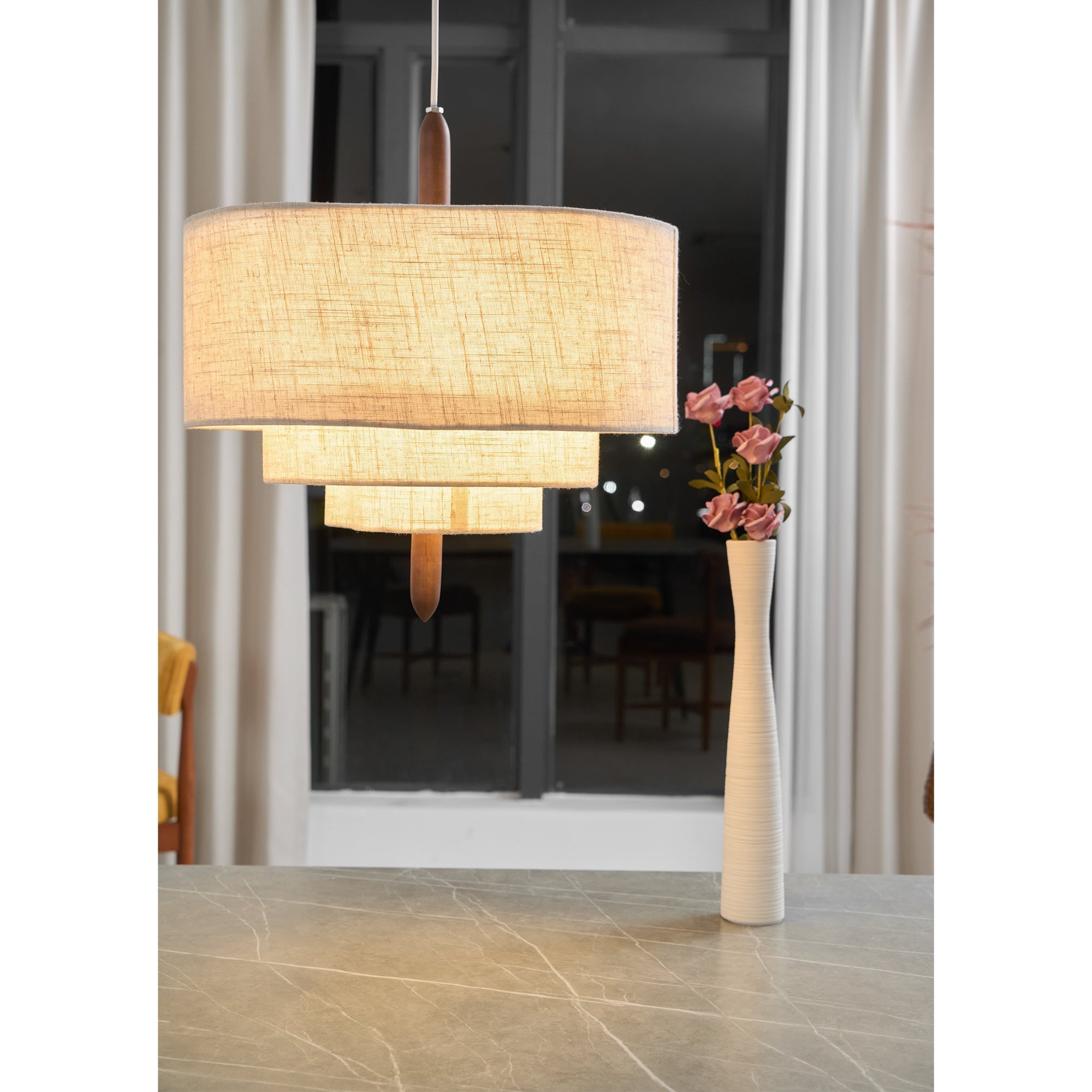 Altheus Suspension Tissu Premium Nordic Galet - Neutralighting