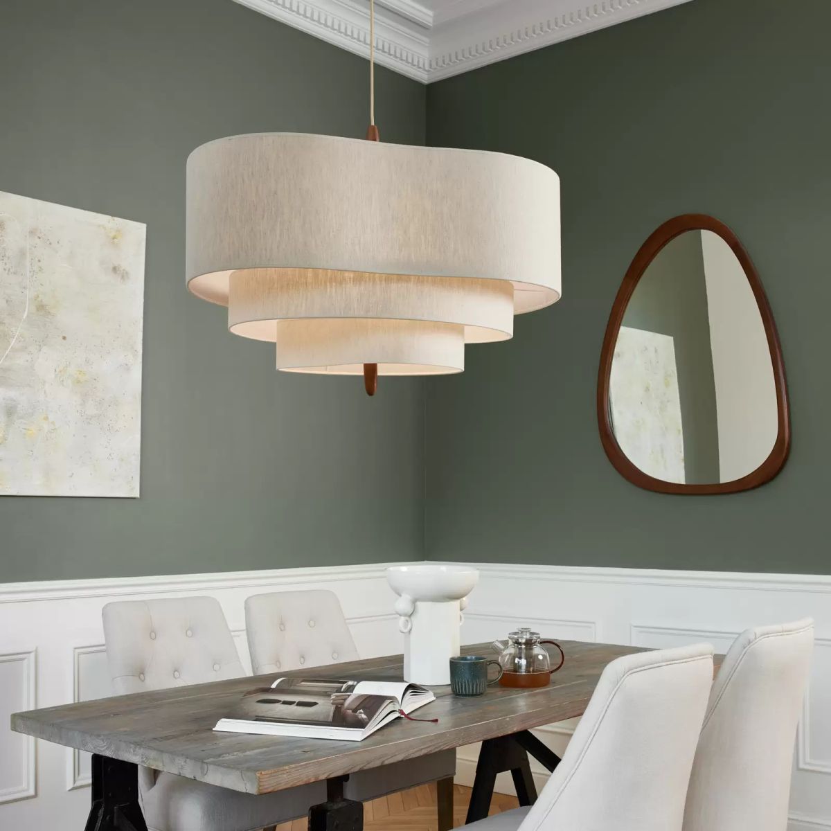 Altheus Suspension Tissu Premium Nordic Galet - Neutralighting