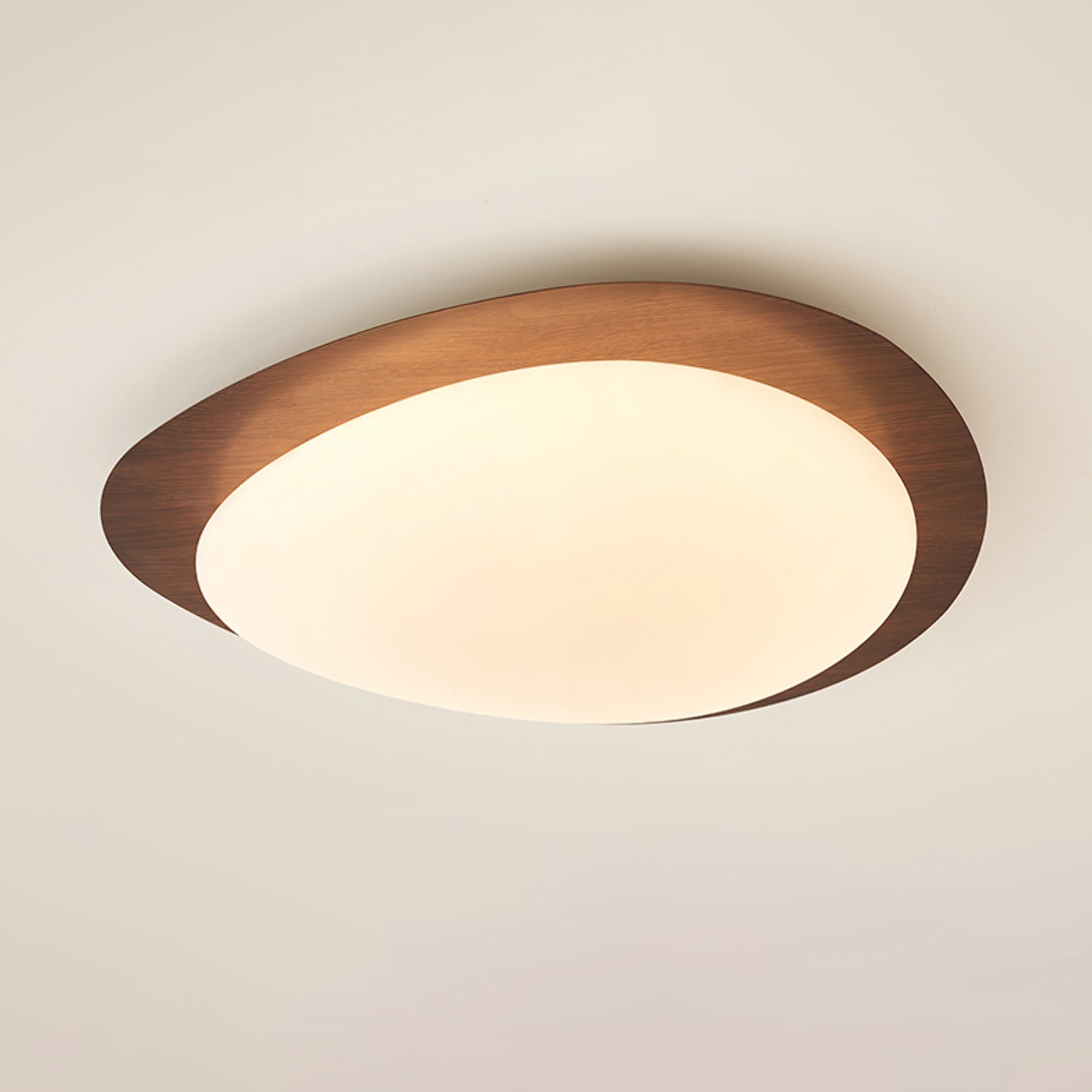 Quisti Plafonnier Galet Design Moderne Bois