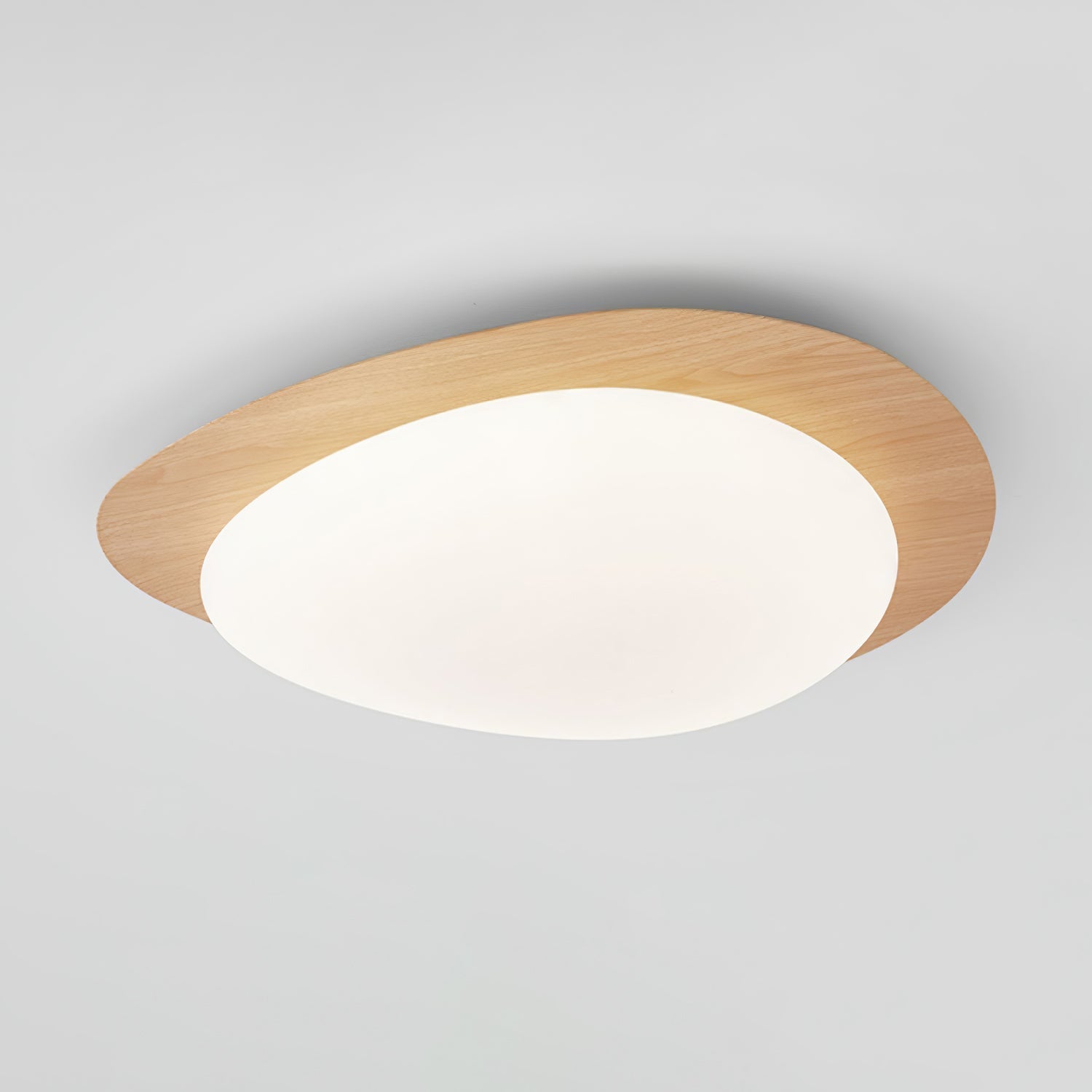 Quisti Plafonnier Galet Design Moderne Bois