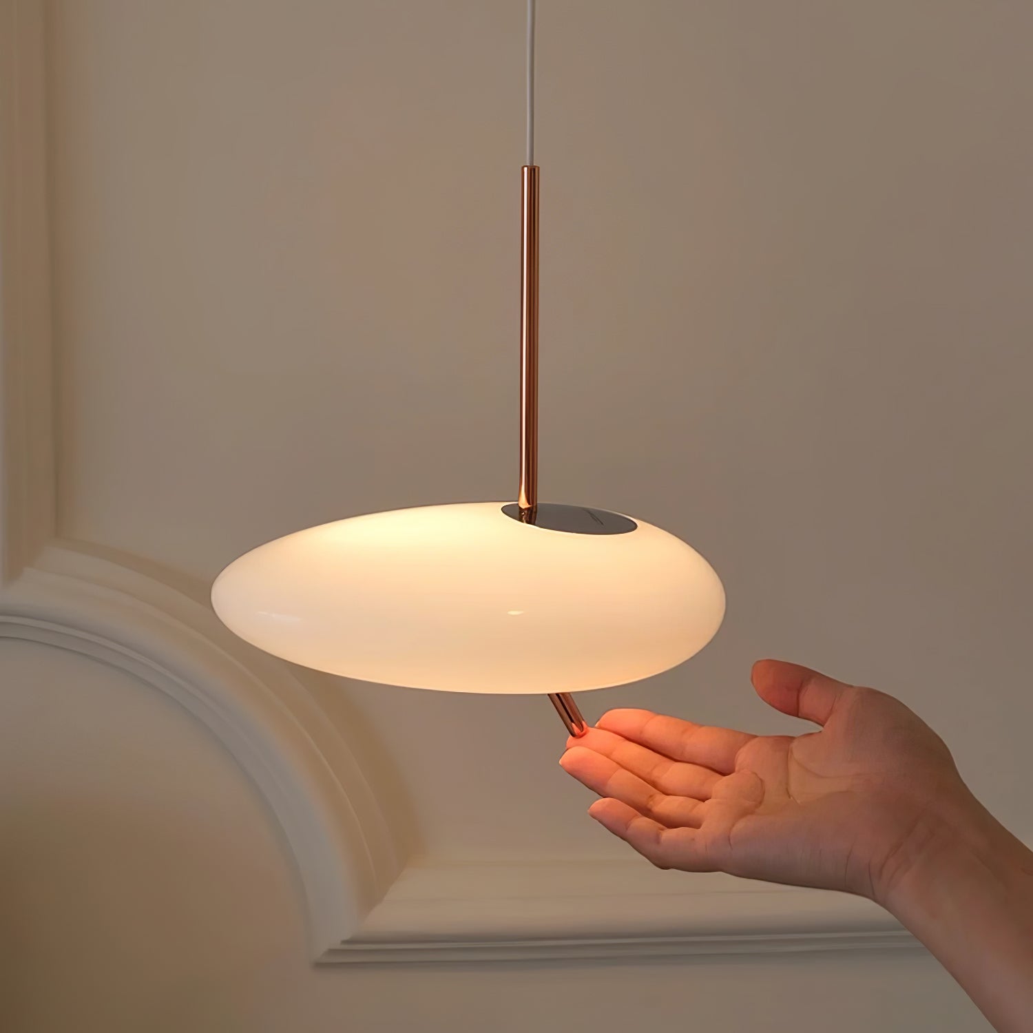 Oneli Suspension Galet Doré Rosé - Neutralighting