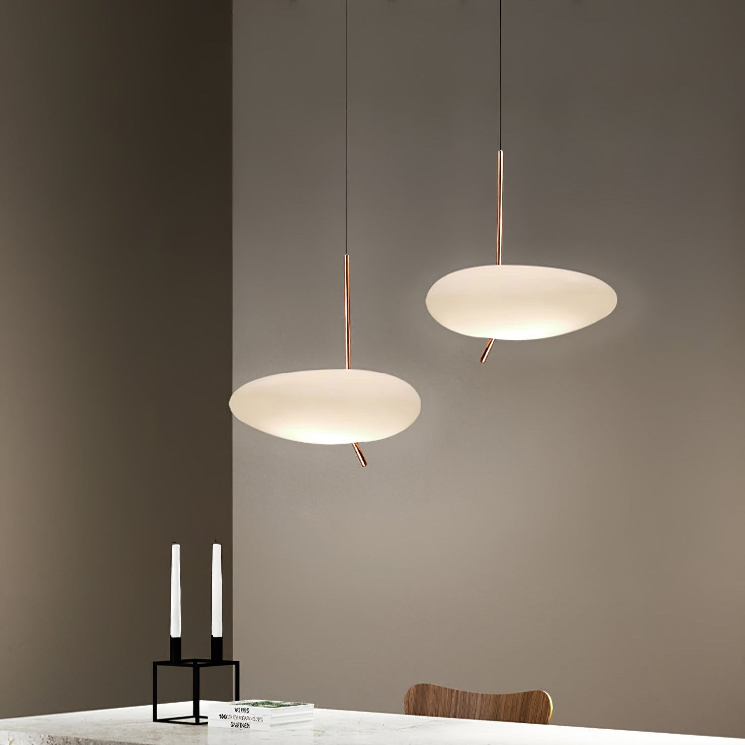 Oneli Suspension Galet Doré Rosé - Neutralighting