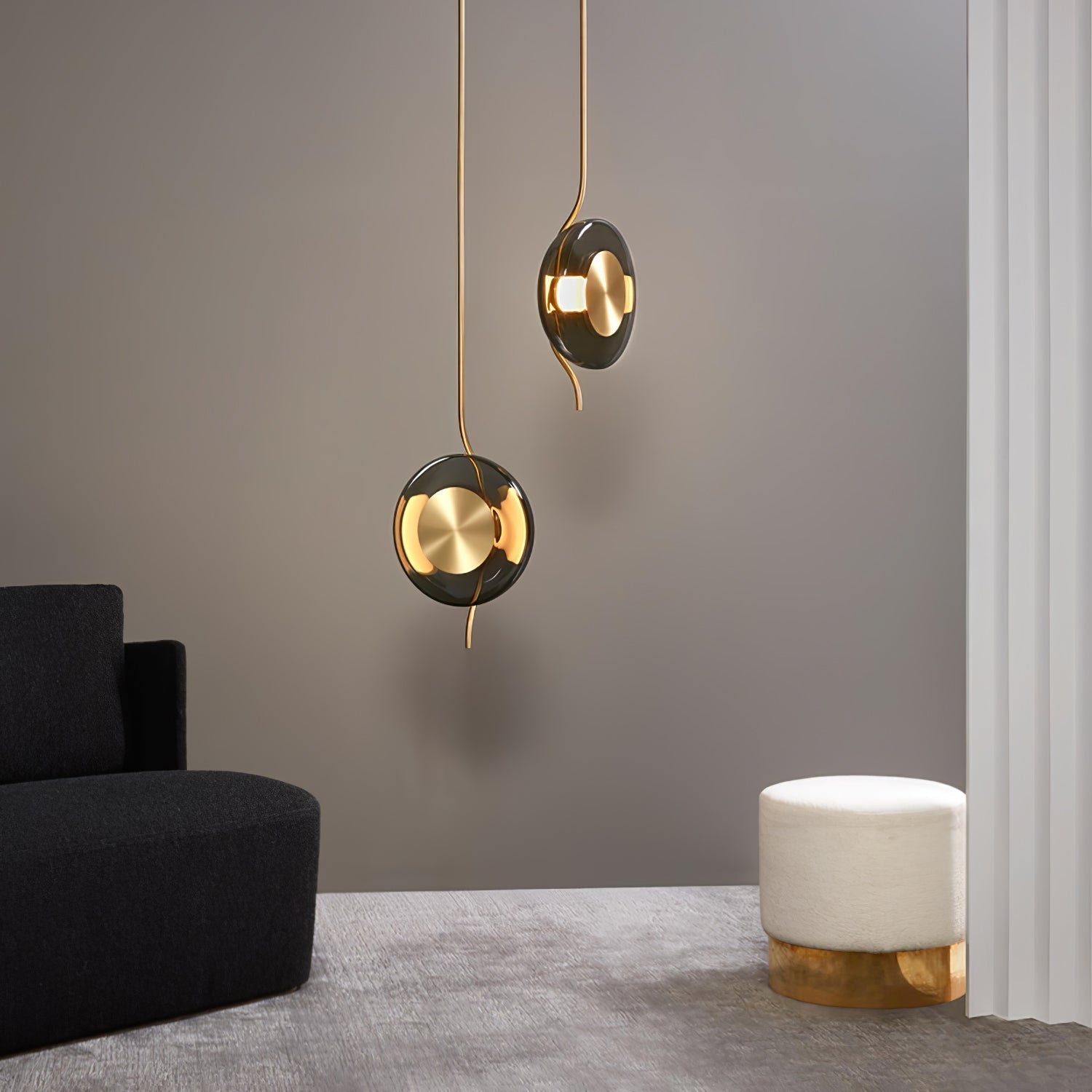 Umirus Modern Minimalist Glass Metal Pendant Lamp - Blowlighting