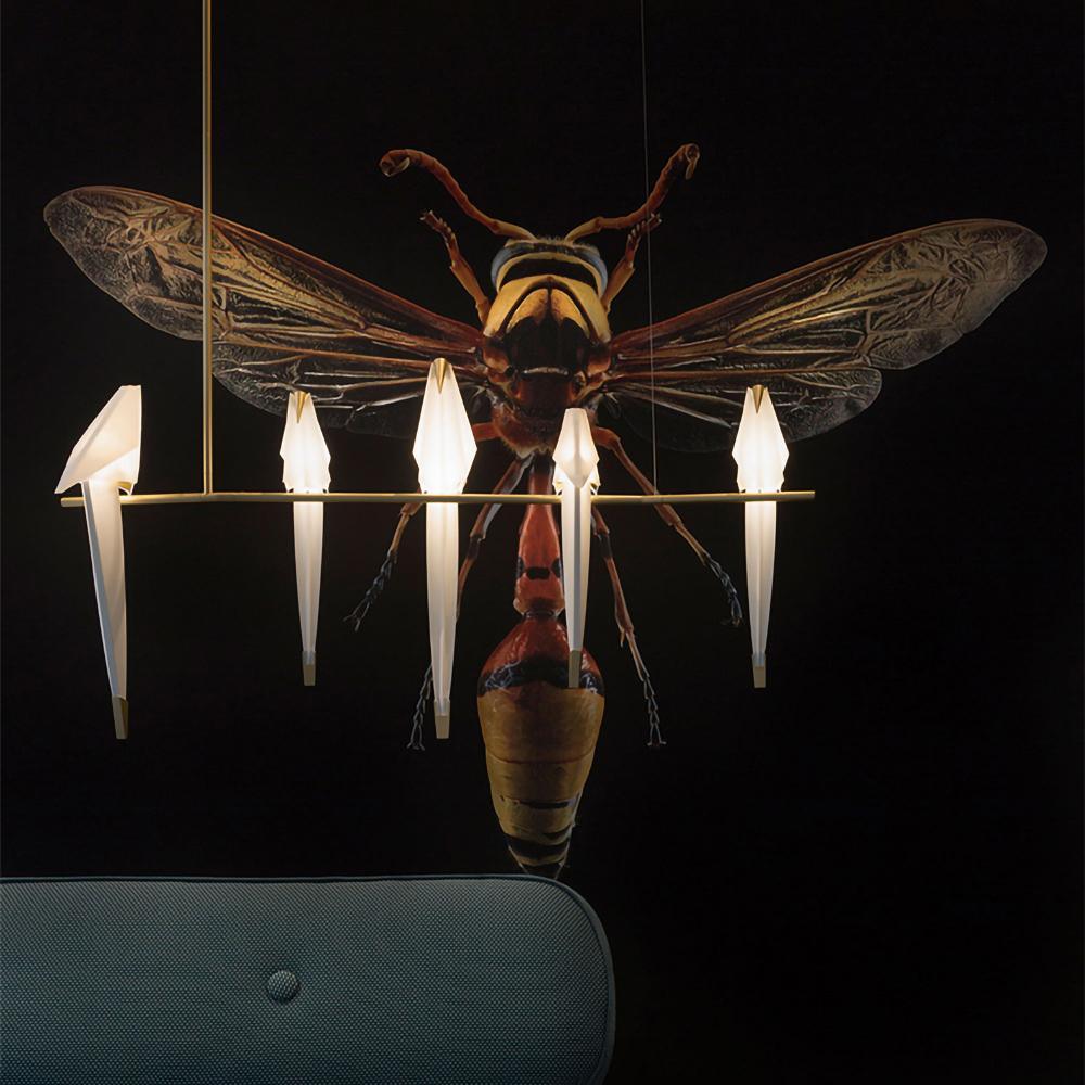 Lustra Chandelier Grue en Papier Sculpturale LED - Neutralighting