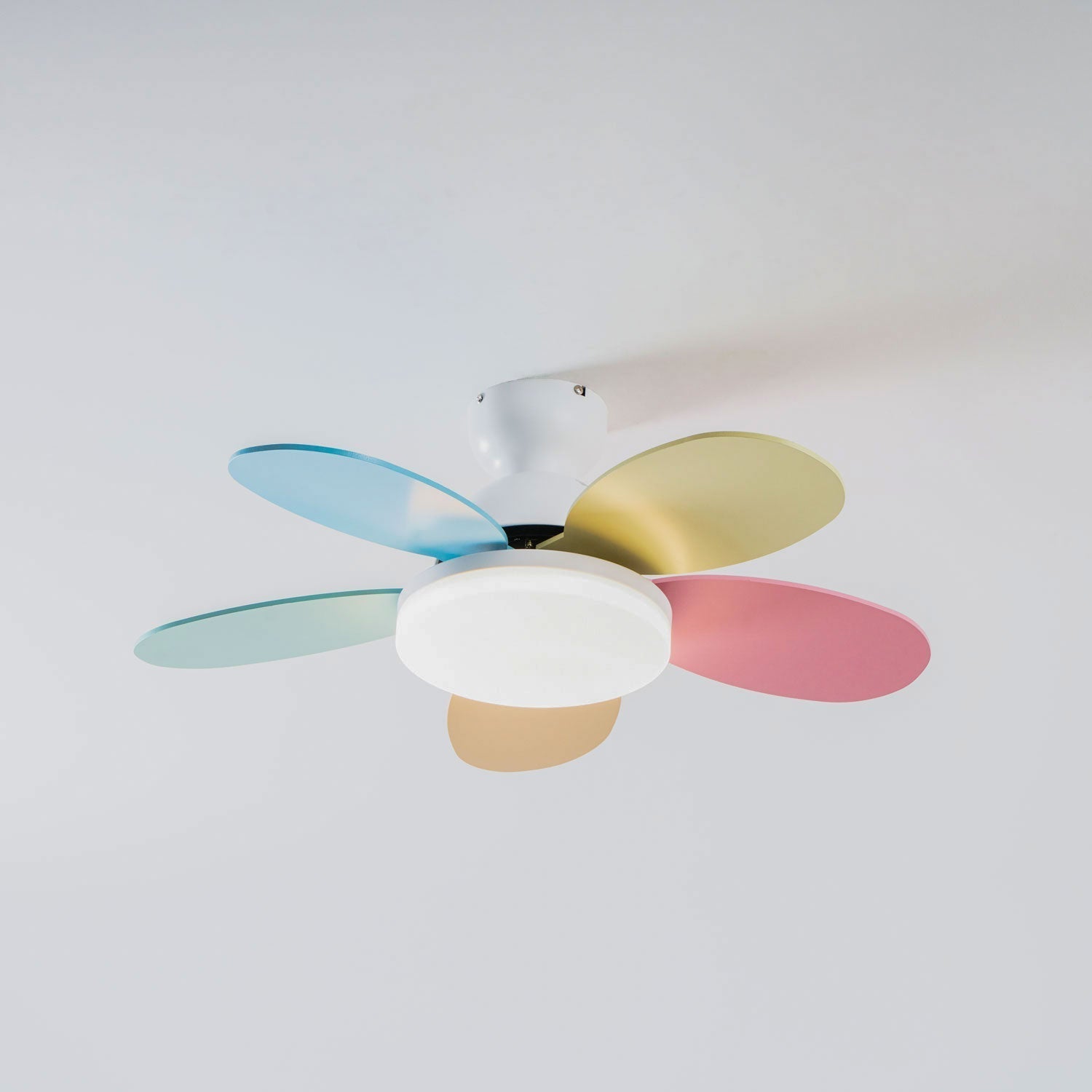 Plafonnier ventilateur Liora, démontrant sa polyvalence