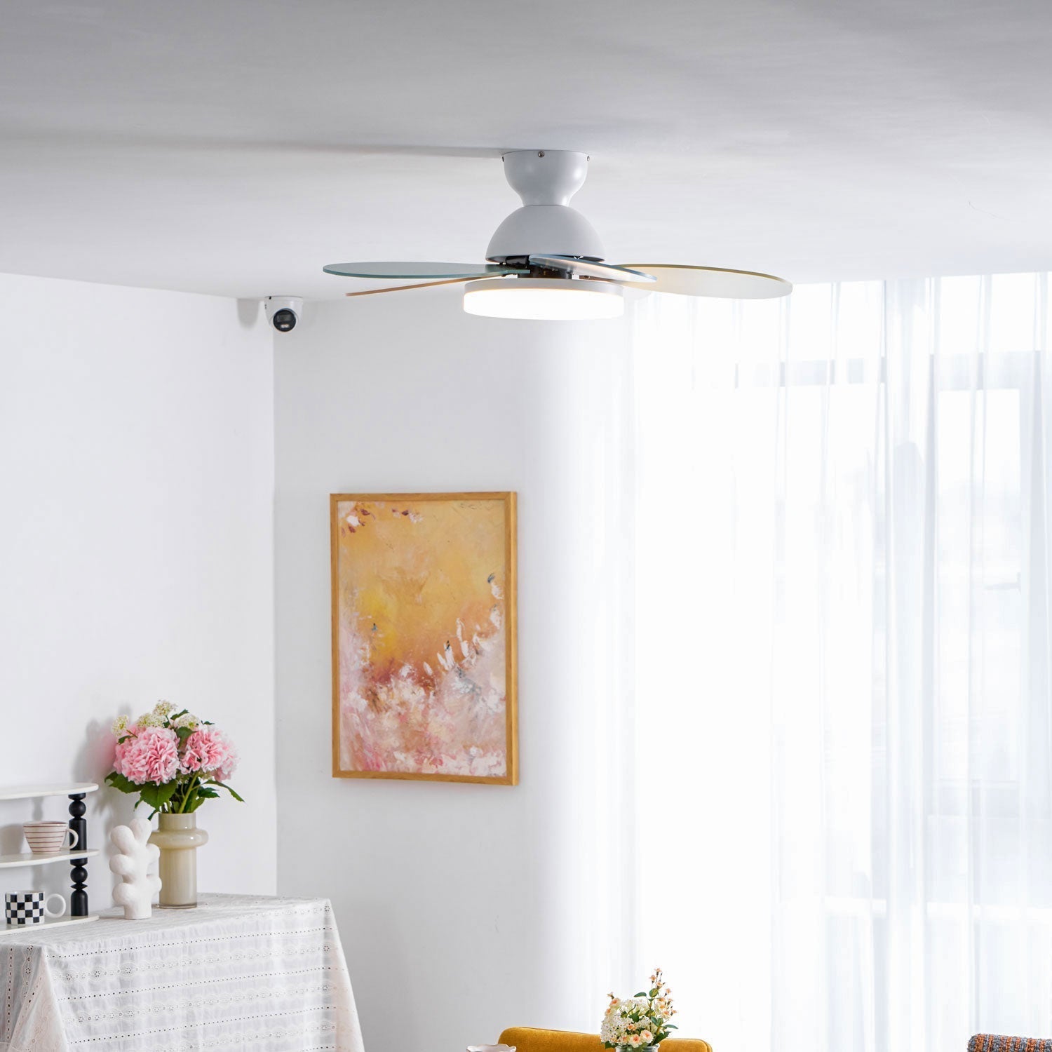 Plafonnier ventilateur Liora pour enfants, avec plusieurs réglages de vitesse