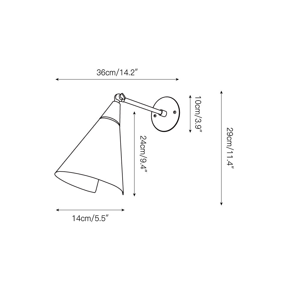 Cevare Applique Murale Métal Minimaliste Moderne - Neutralighting