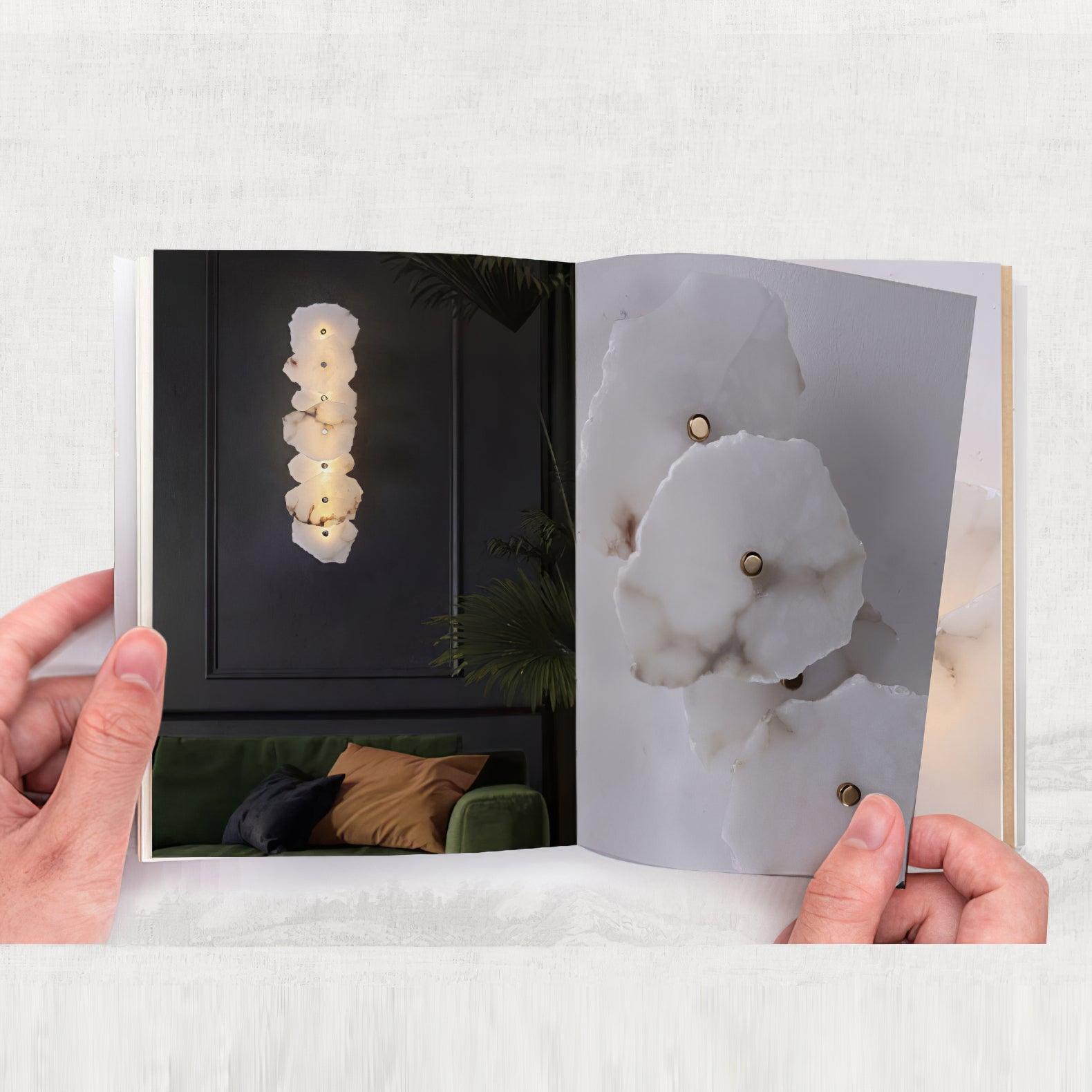 Cevra Applique Murale Fleur en Albâtre - Neutralighting