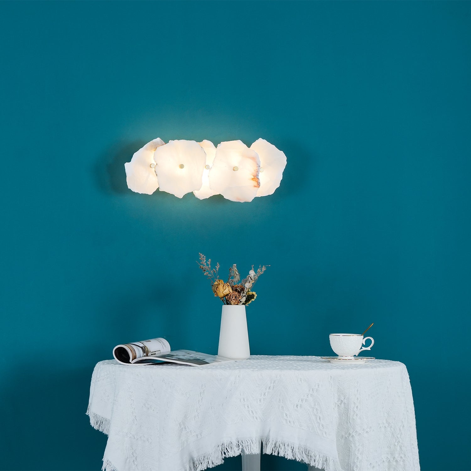 Cevra Applique Murale Fleur en Albâtre - Neutralighting
