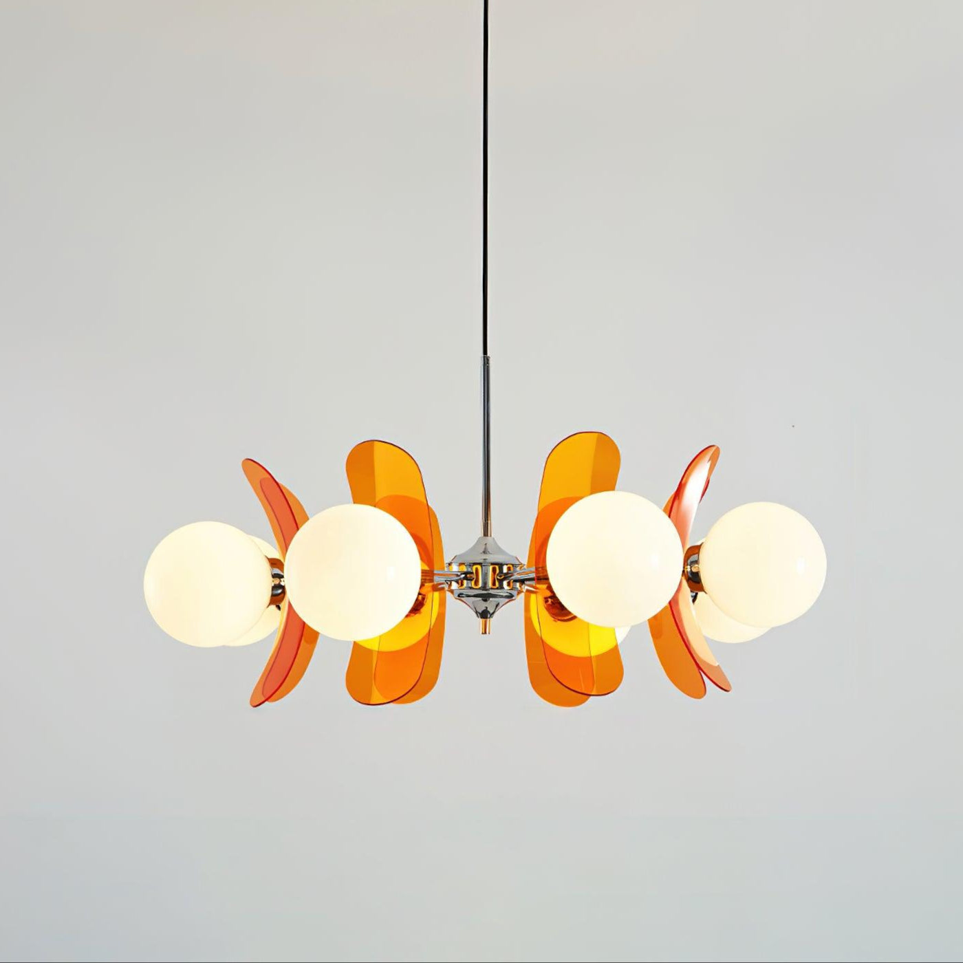 Lustra Chandelier en Verre Moderne Chrome Élégant - Neutralighting