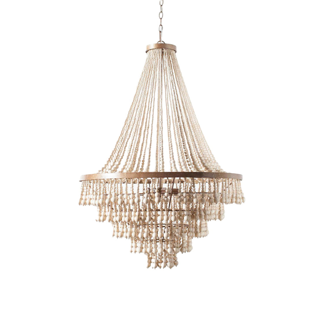 Avrinir Postmodern Luxury Large Wooden Metal Chandelier - Lamp Copper