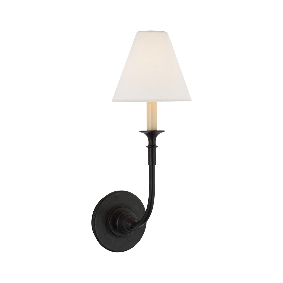 Cygnus Applique Murale Tissu Noir Minimaliste Traditionnelle Moderne - Neutralighting