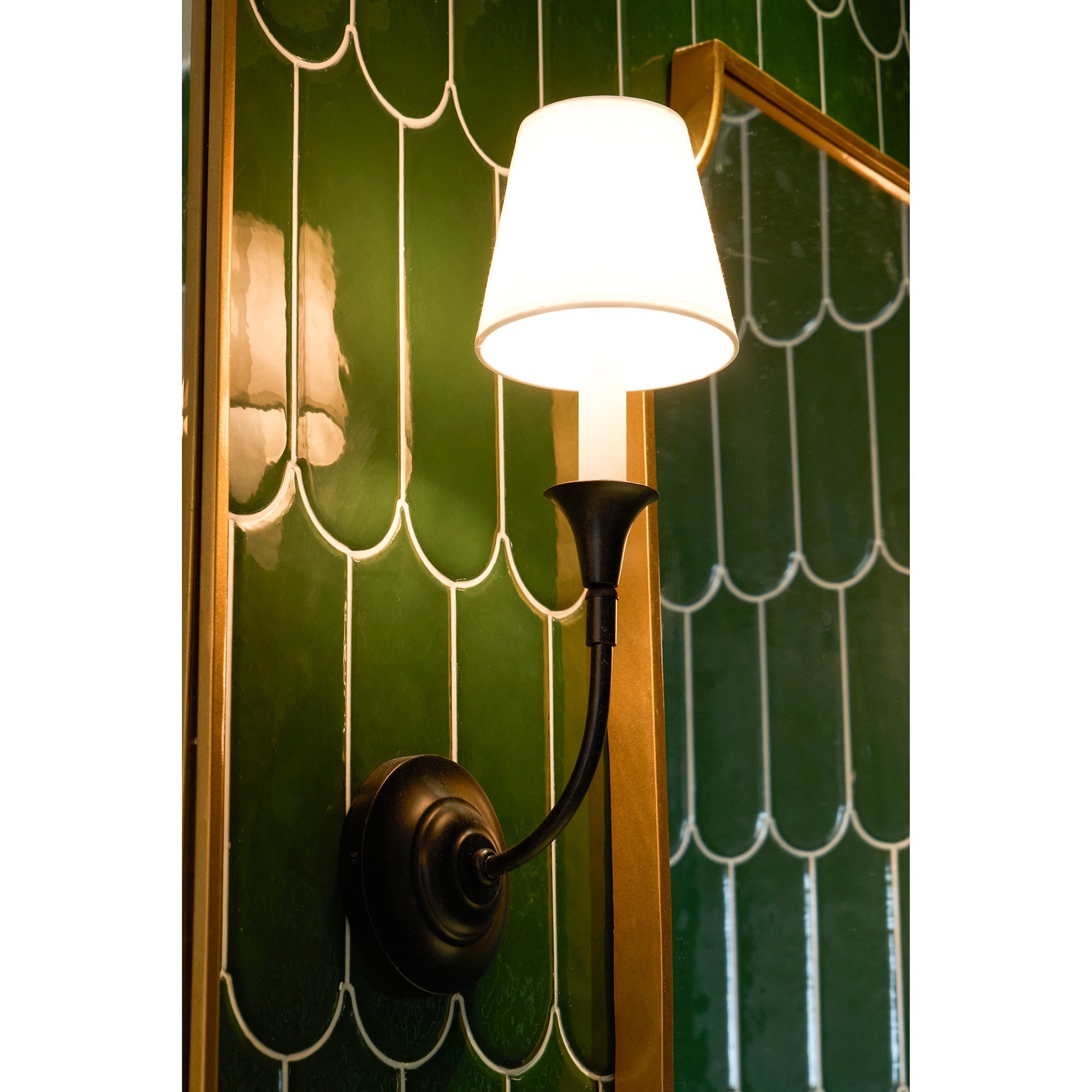 Cygnus Applique Murale Tissu Noir Minimaliste Traditionnelle Moderne - Neutralighting