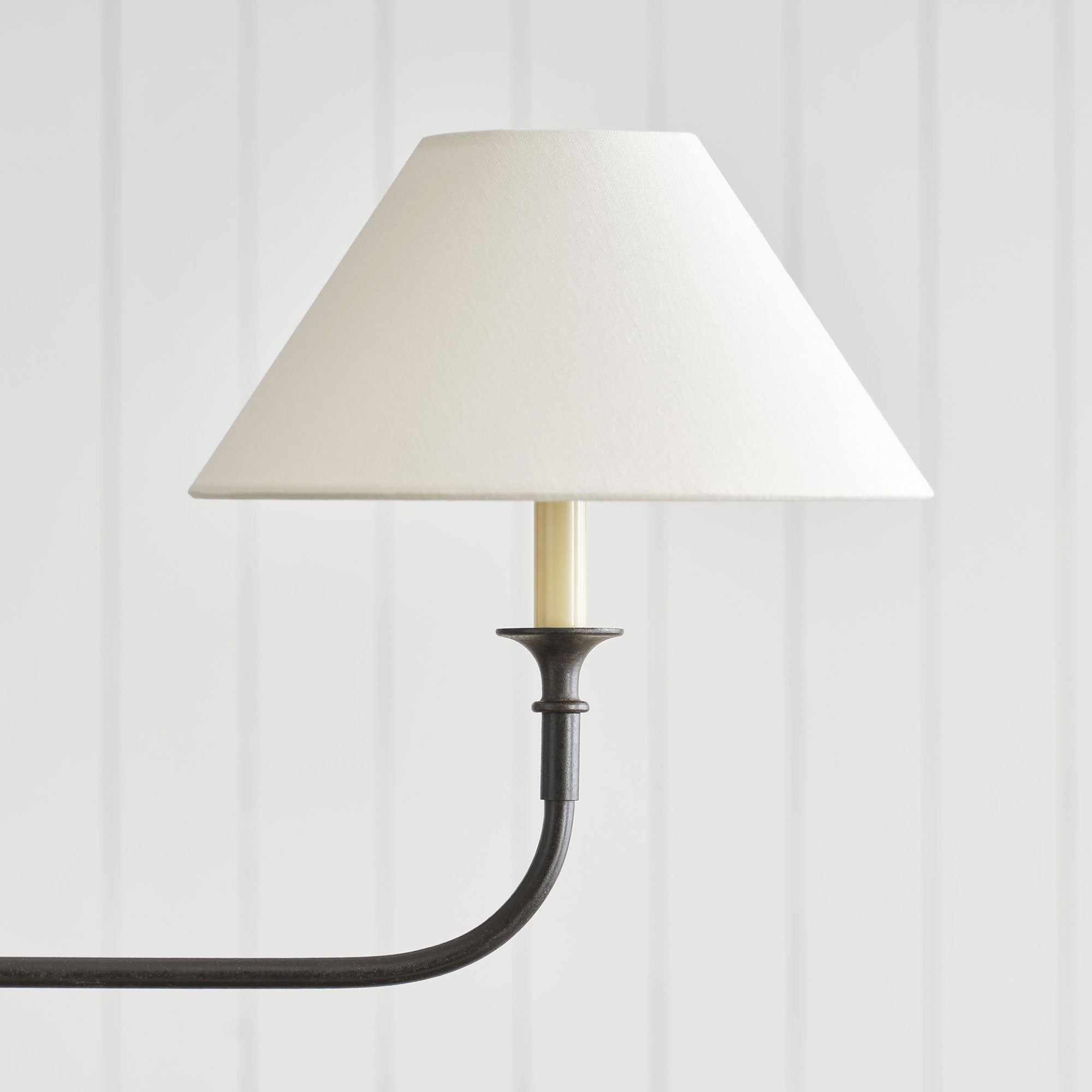 Aera Modern Minimalist Linear Antique Brass Fabric Chandelier - Lamp Copper