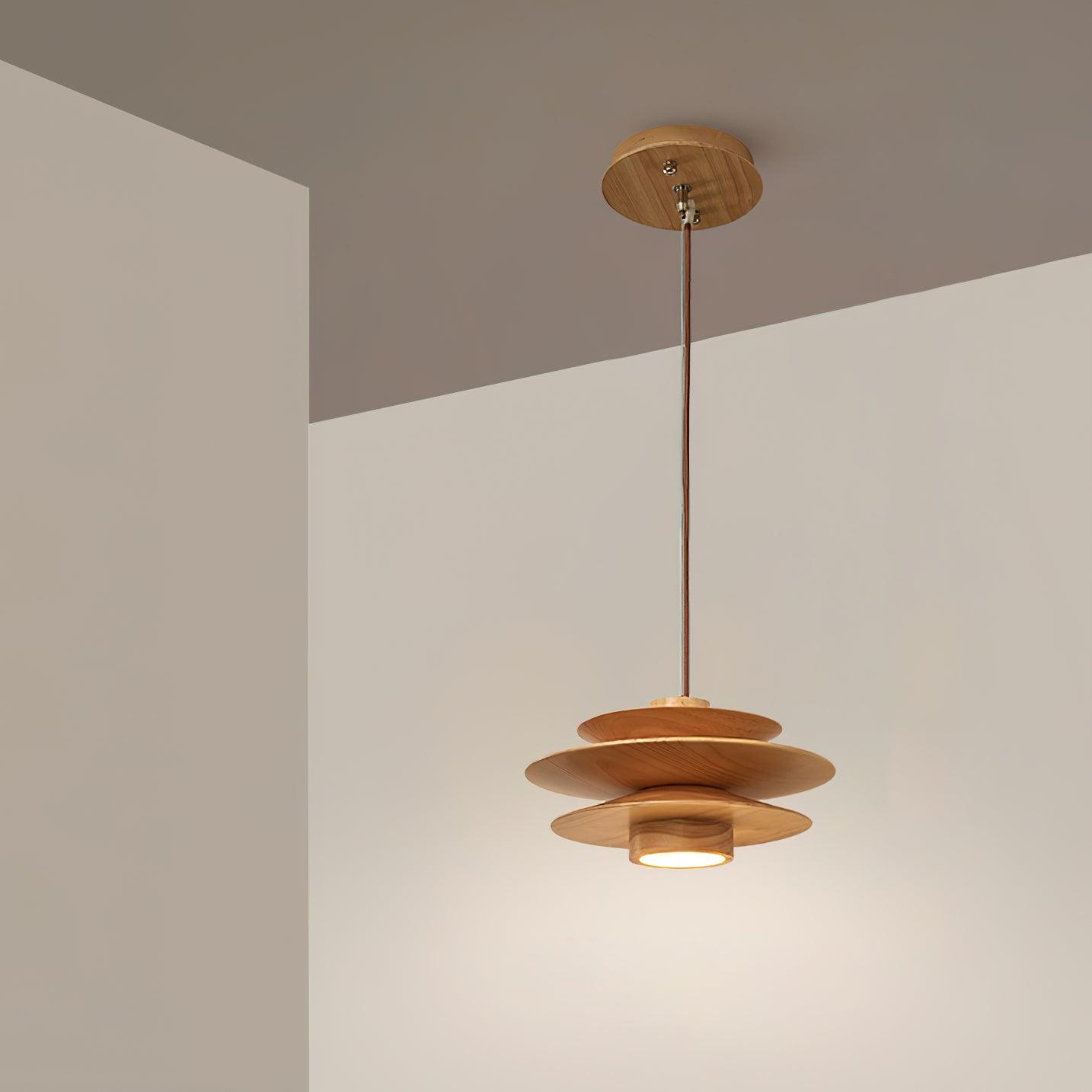 Axis Suspension en Noyer Mid-Century - Neutralighting