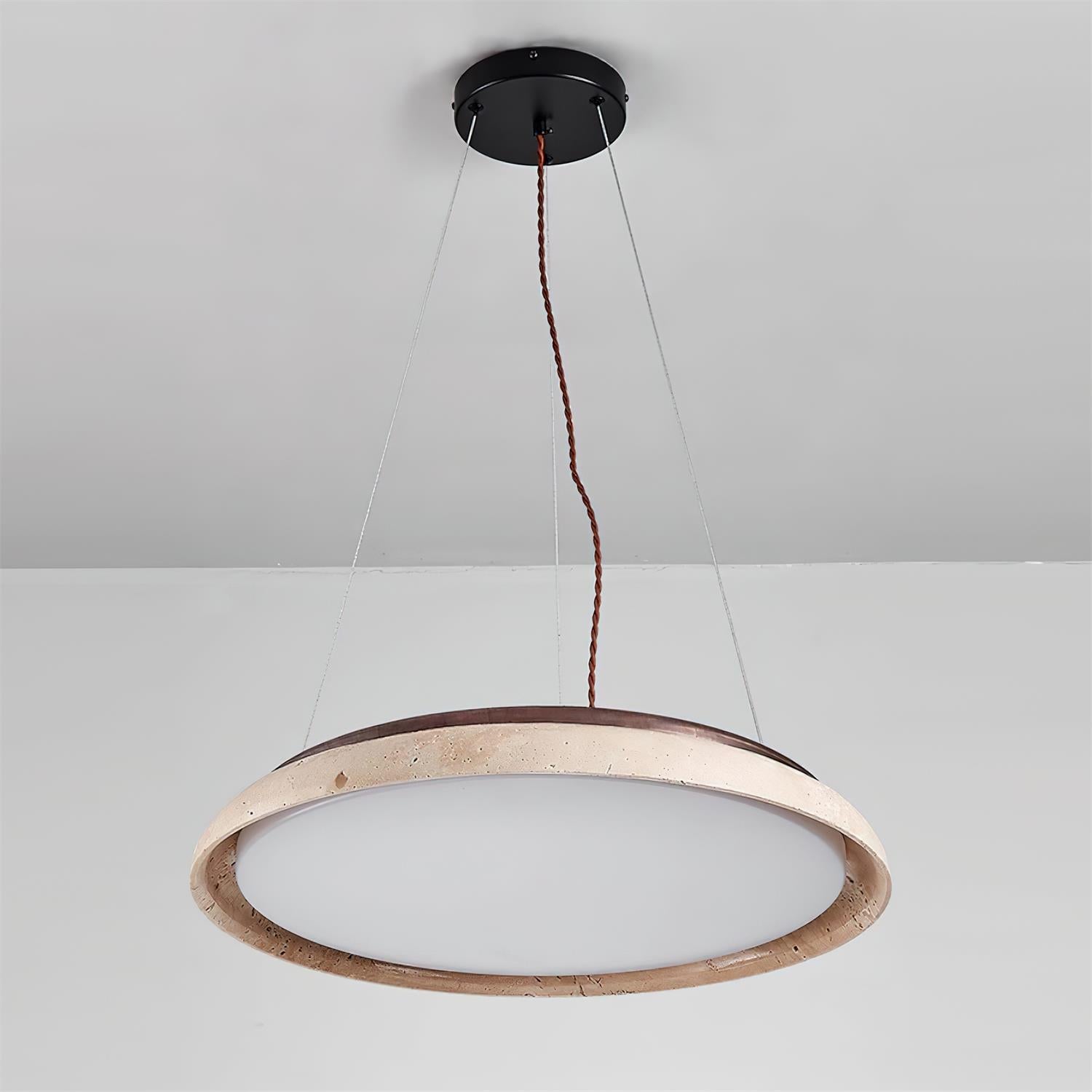 Ritta Lampe Pendante Moderne Travertin - Neutralighting