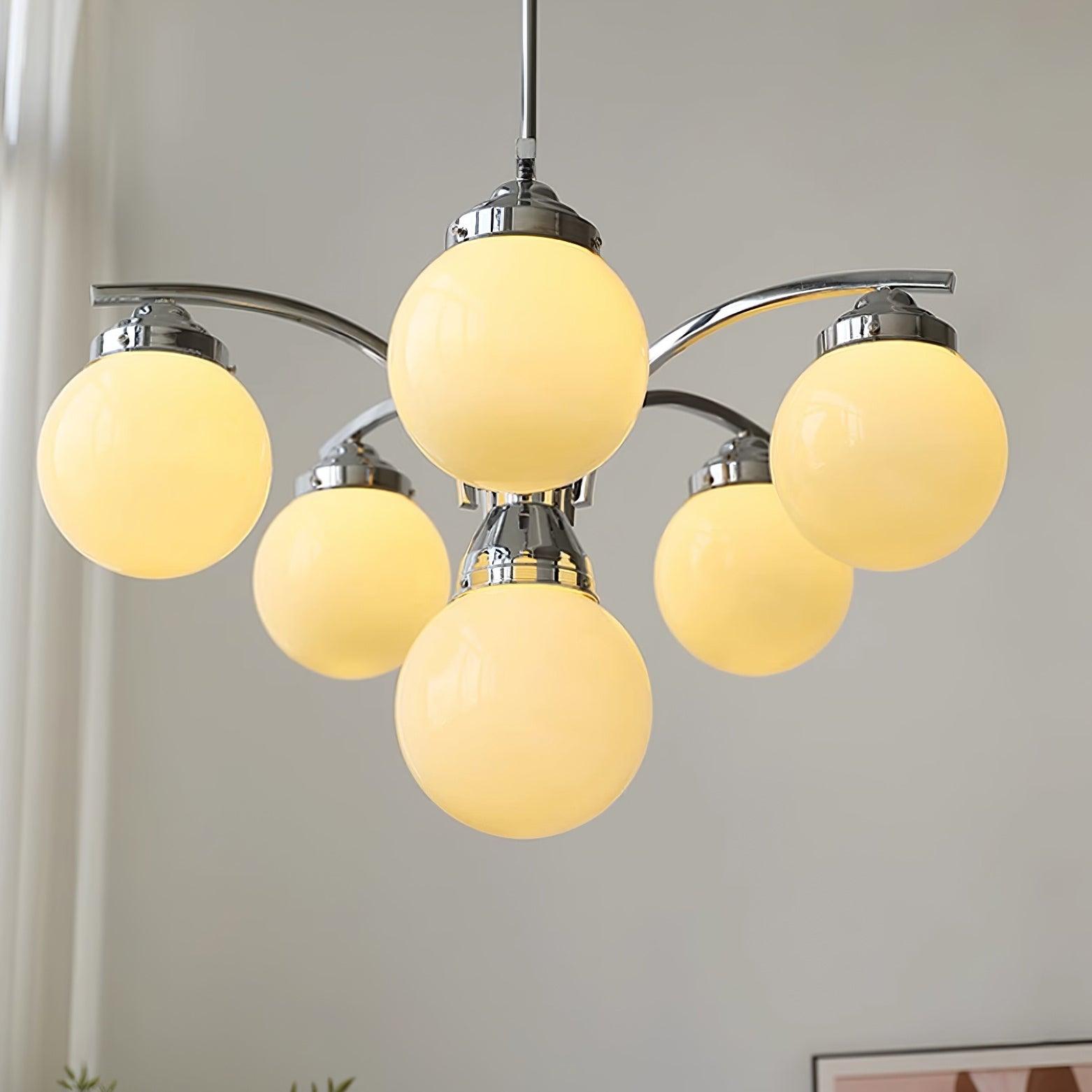 Salamanca Lustre Verre Chrome Élégant - Neutralighting