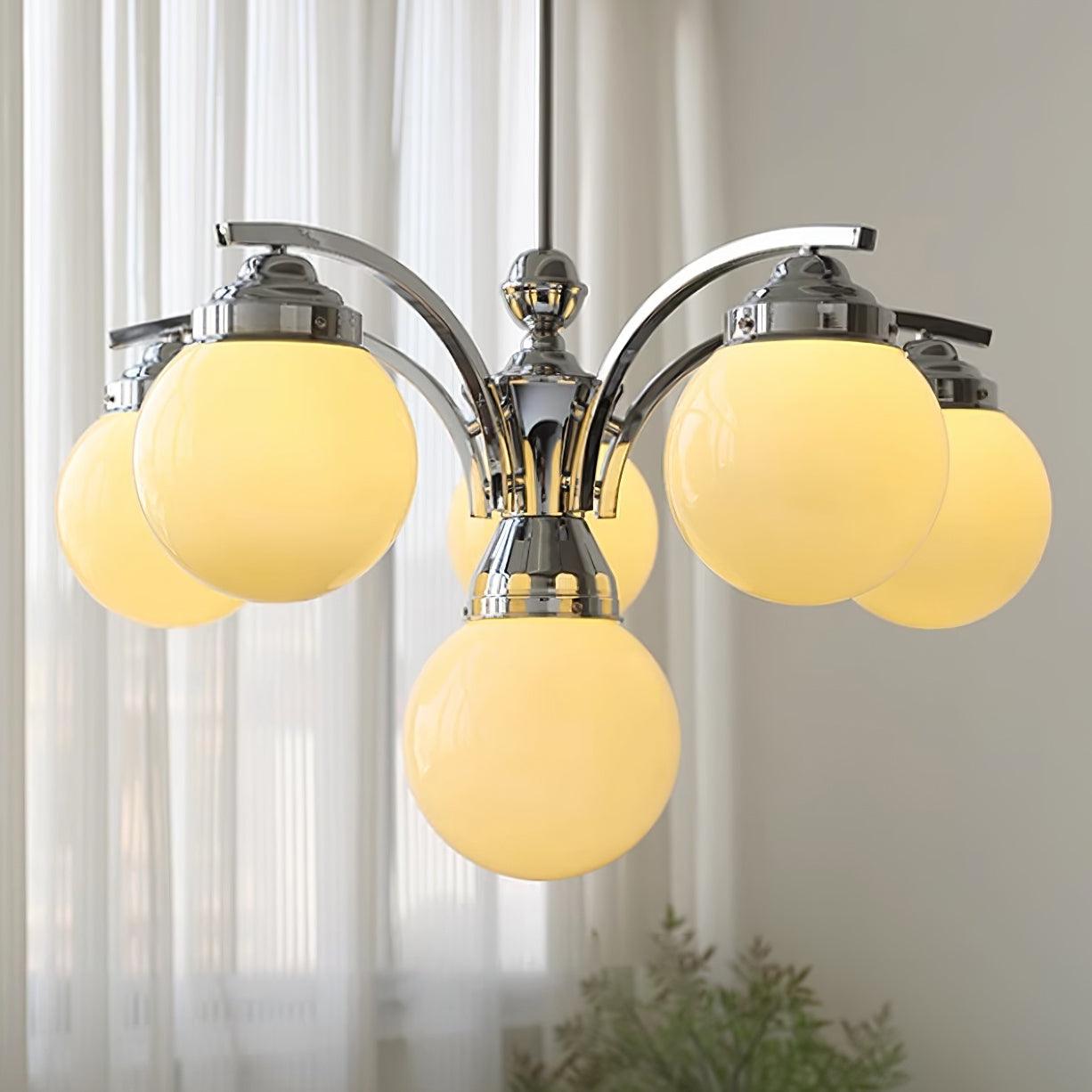 Salamanca Lustre Verre Chrome Élégant - Neutralighting