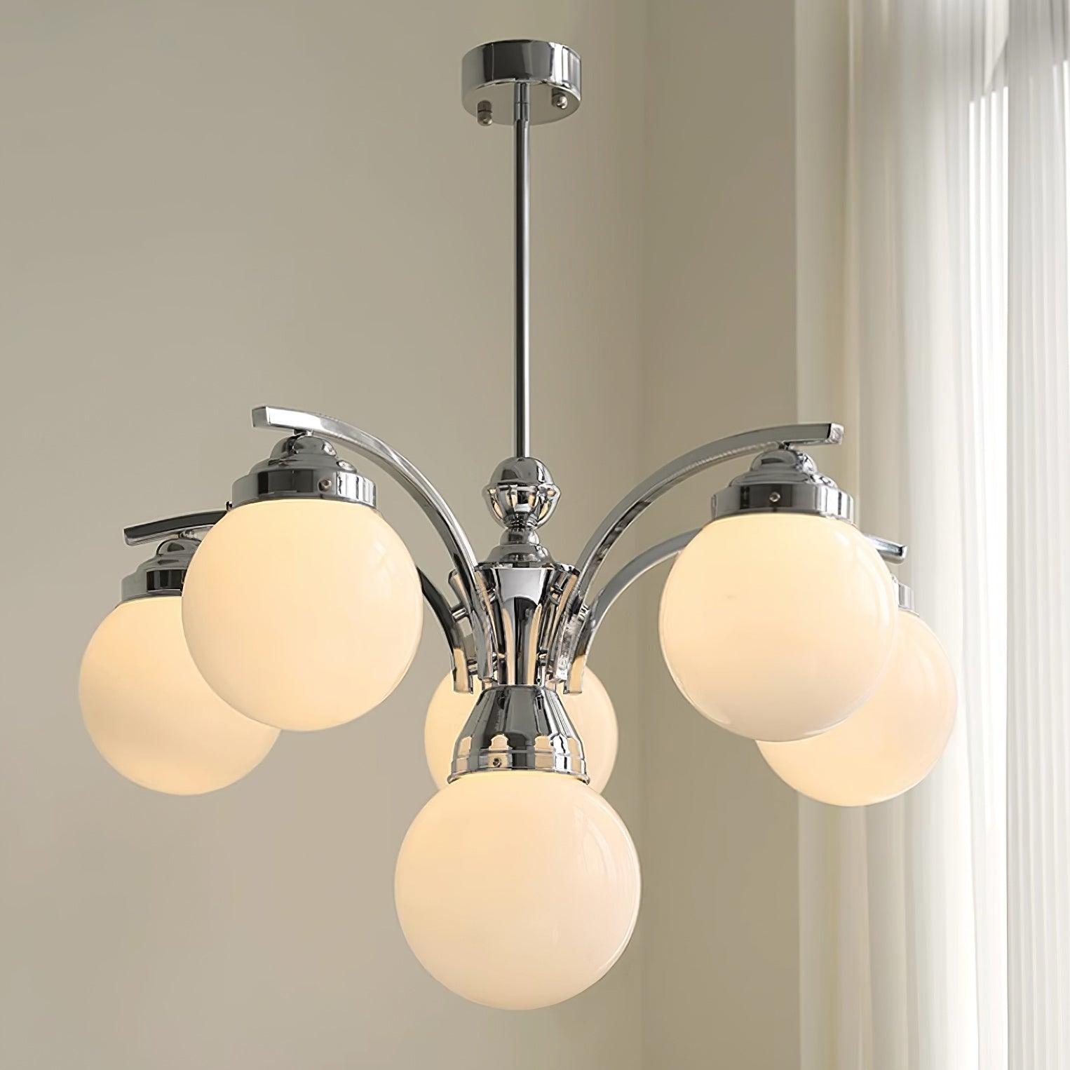 Salamanca Lustre Verre Chrome Élégant - Neutralighting