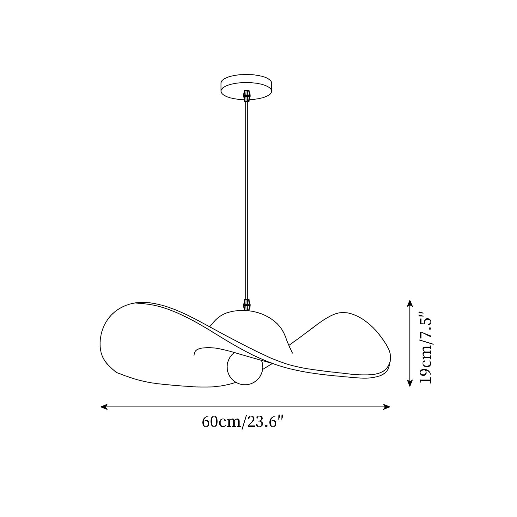 Piuma Suspension Chapeau - Neutralighting