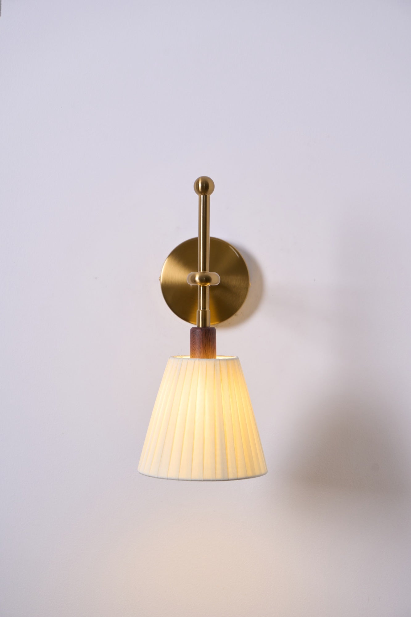 Lustra Lampe Murale en Tissu Plissé Laiton - Neutralighting