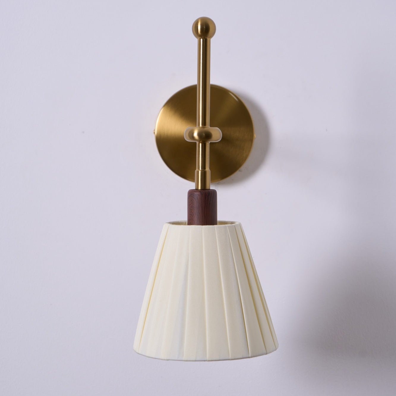Lustra Lampe Murale en Tissu Plissé Laiton - Neutralighting