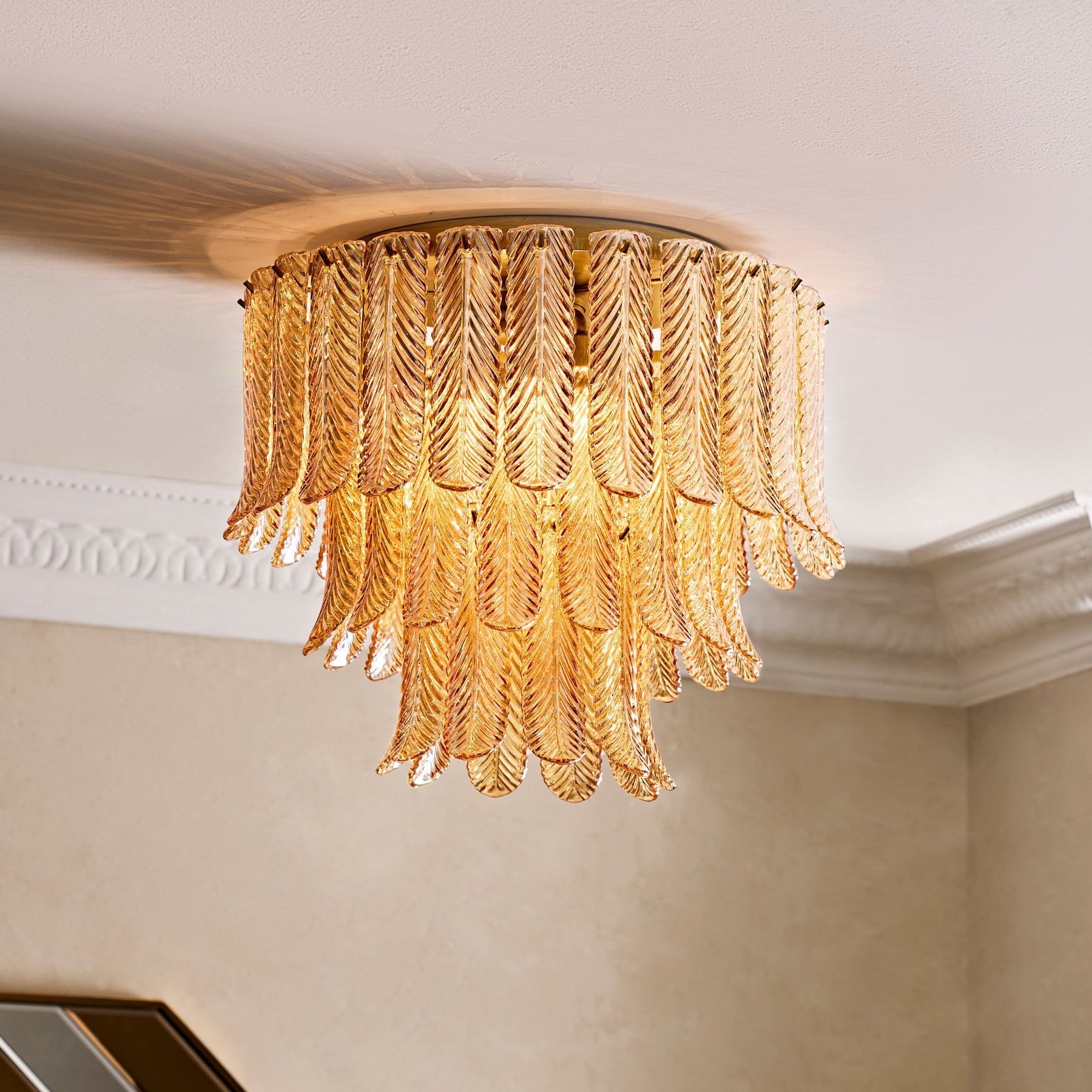 Vosolara Plafonnier Laiton Verre Luxe - Neutralighting