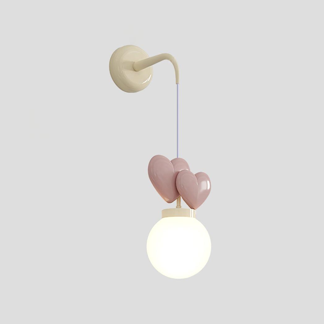Riva Applique Murale Résine Cœur Verre - Neutralighting