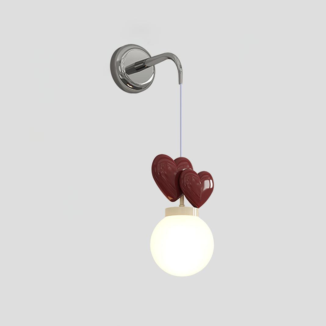 Riva Applique Murale Résine Cœur Verre - Neutralighting