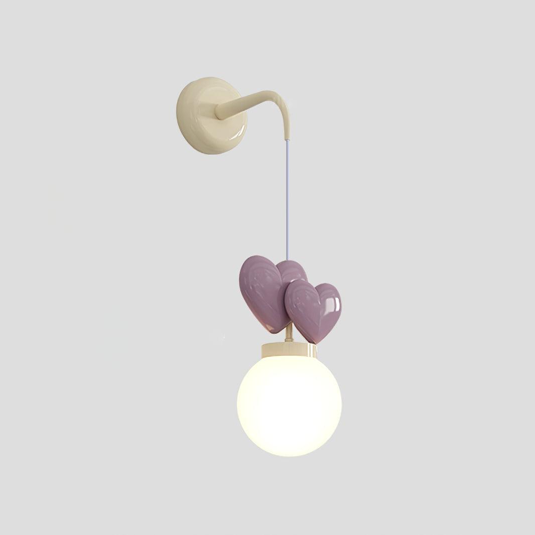 Riva Applique Murale Résine Cœur Verre - Neutralighting