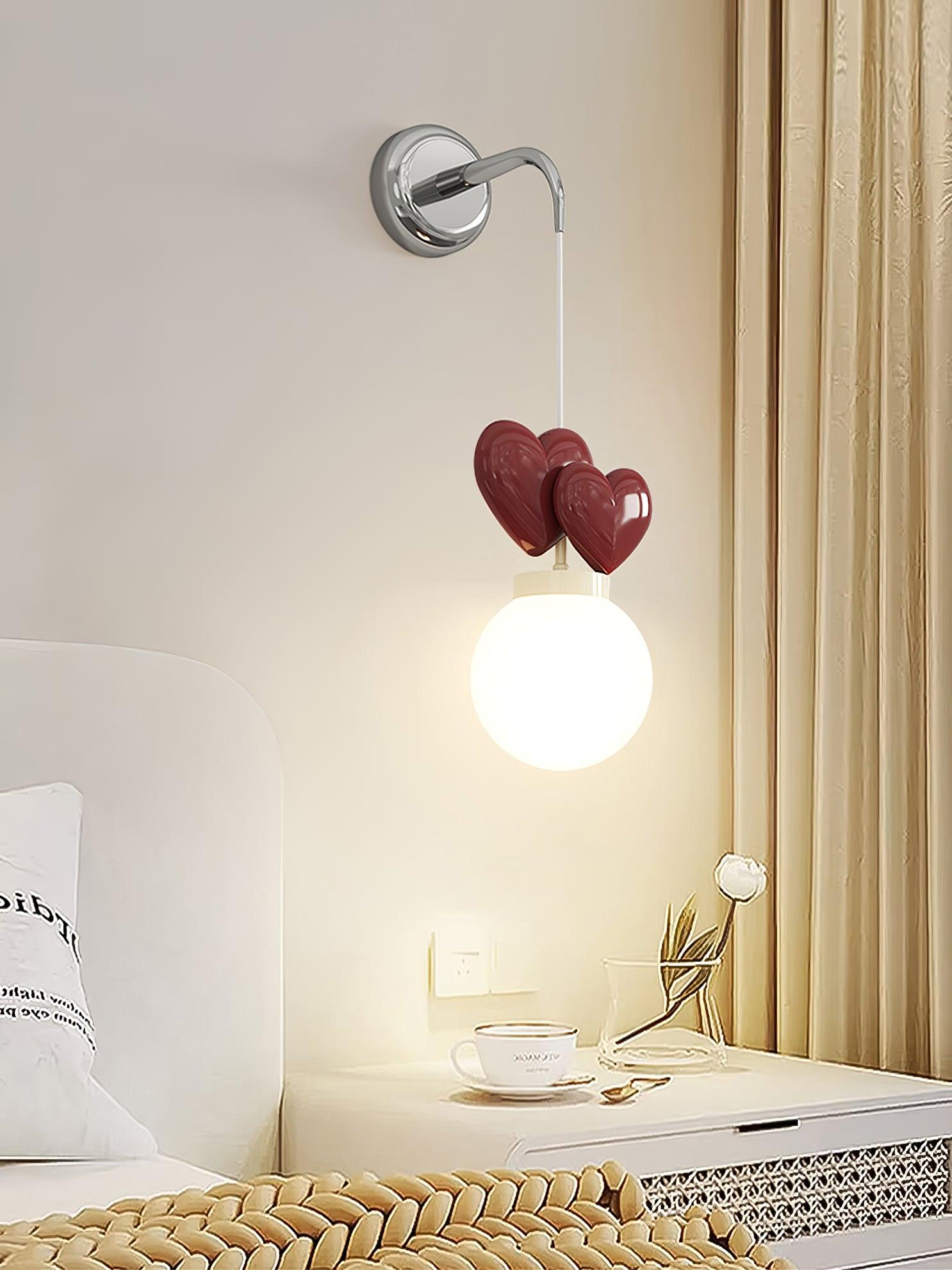 Riva Applique Murale Résine Cœur Verre - Neutralighting
