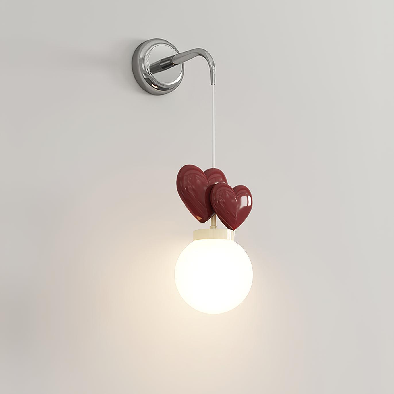 Riva Applique Murale Résine Cœur Verre - Neutralighting