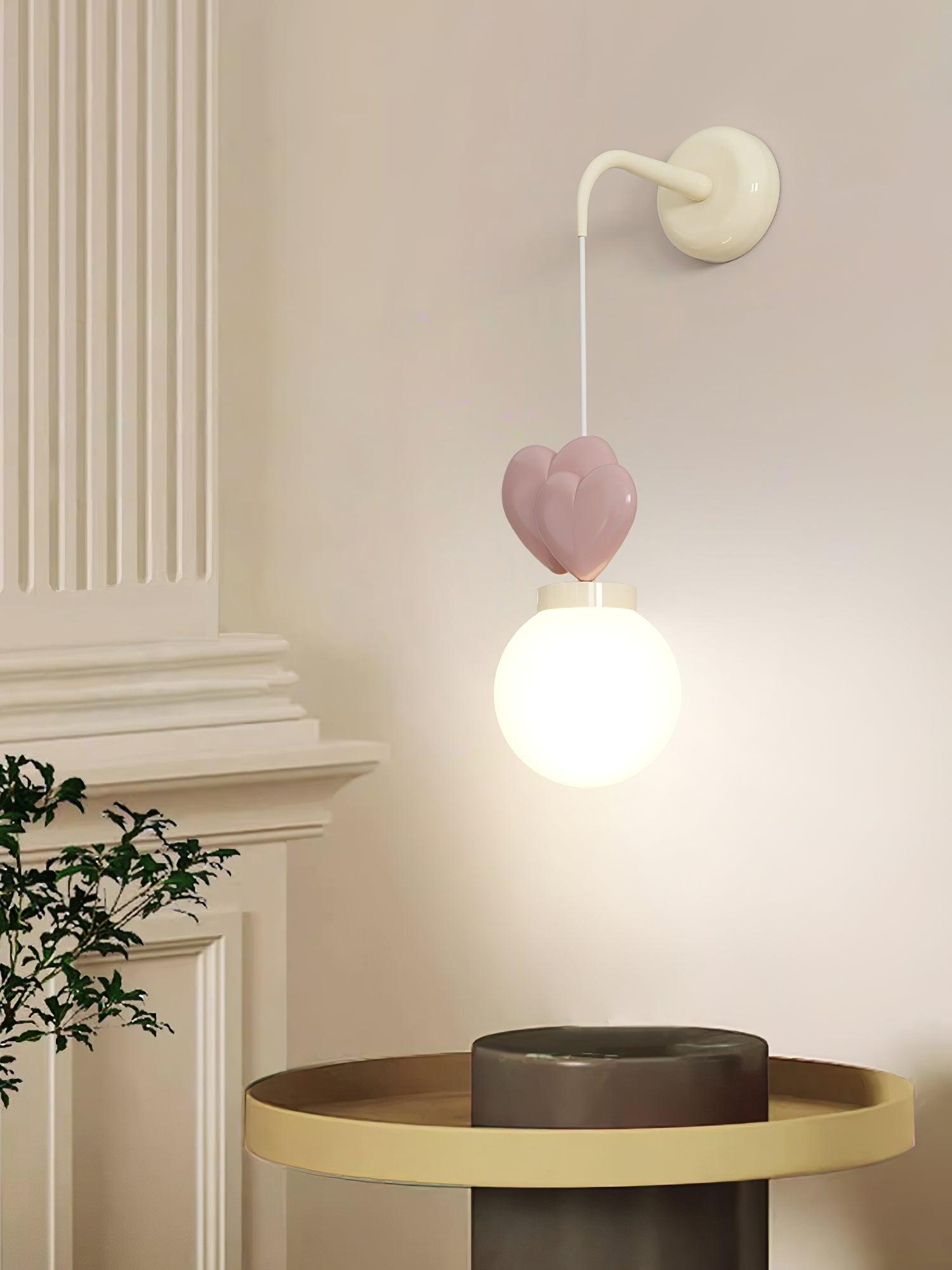 Riva Applique Murale Résine Cœur Verre - Neutralighting