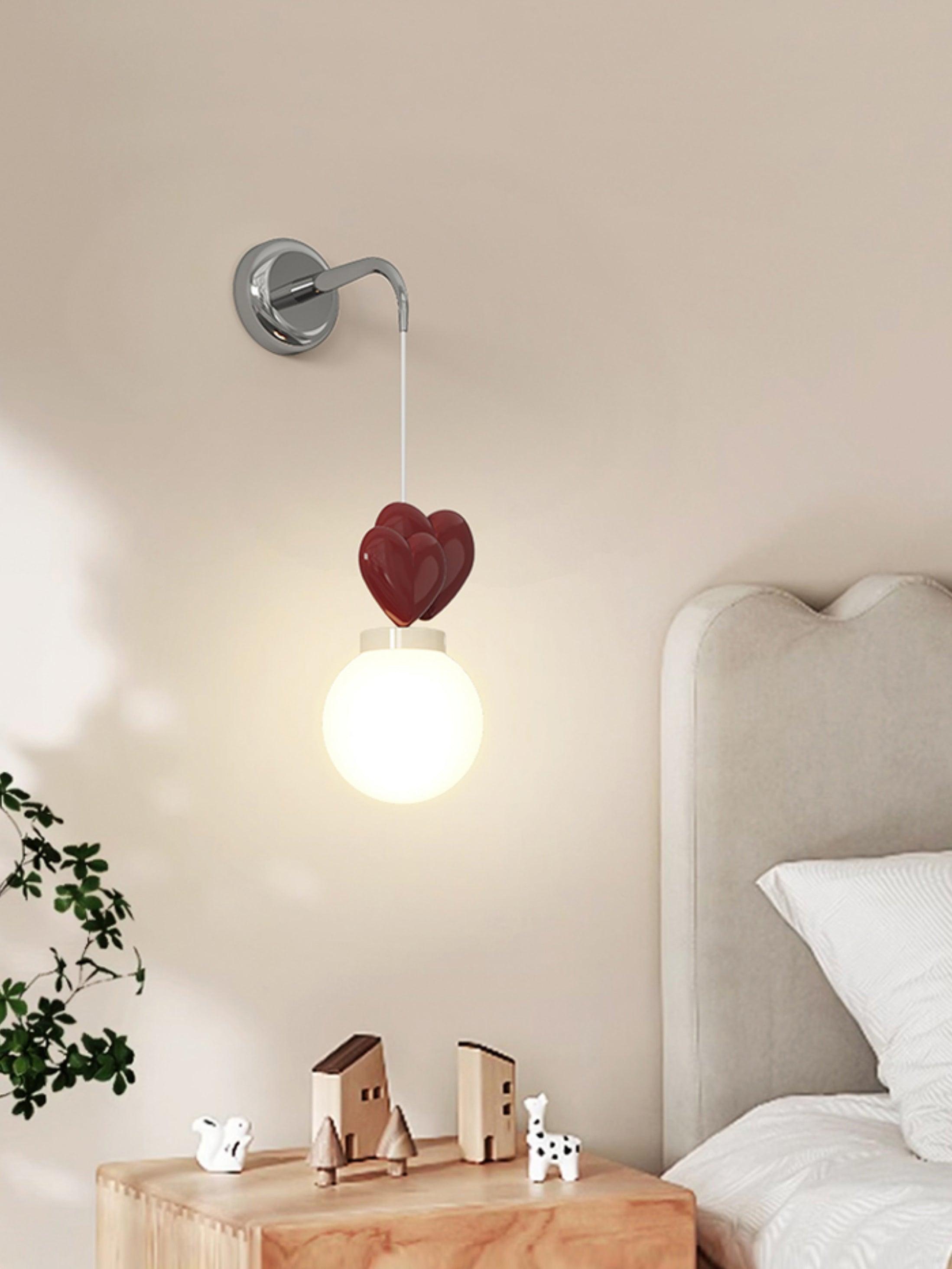 Riva Applique Murale Résine Cœur Verre - Neutralighting