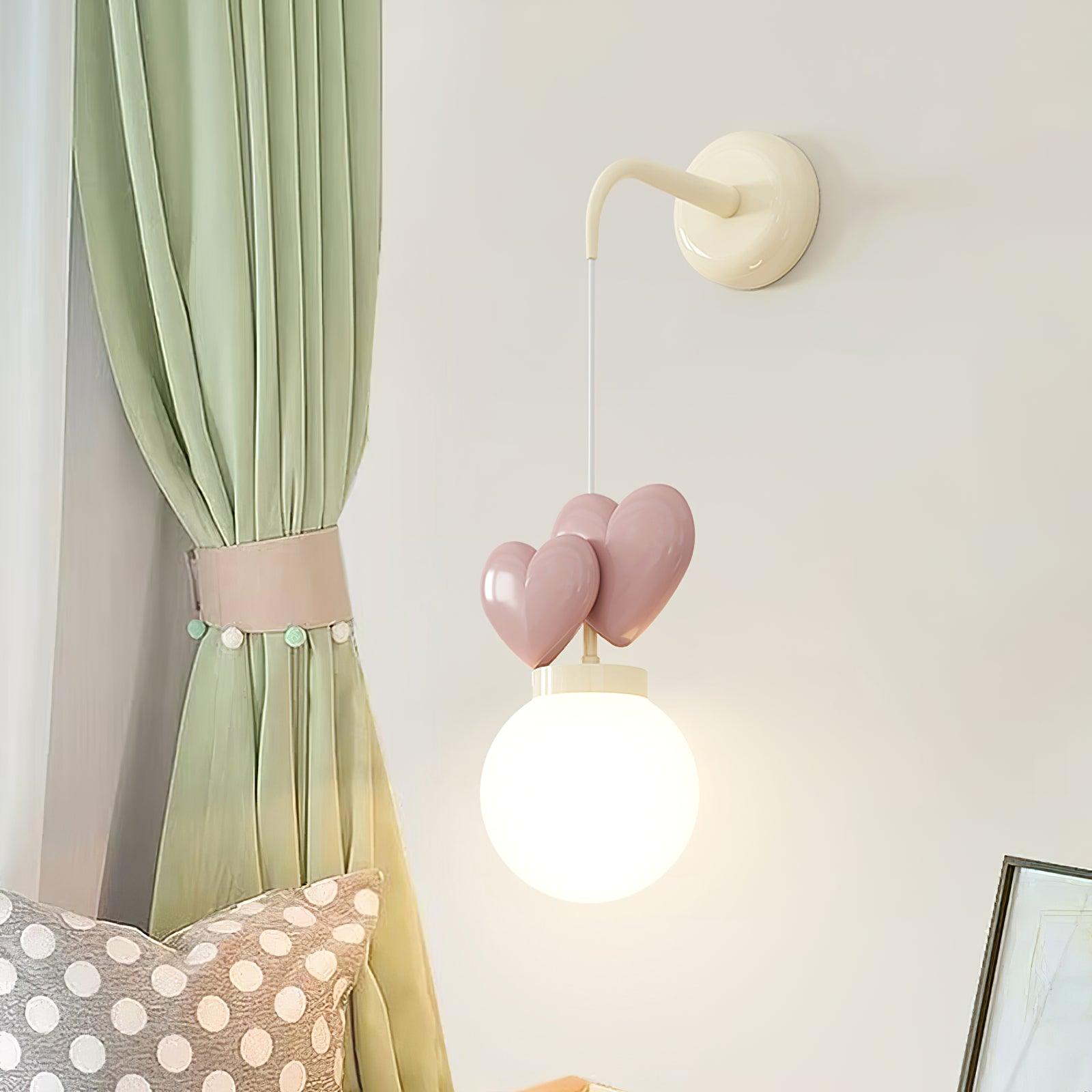 Riva Applique Murale Résine Cœur Verre - Neutralighting