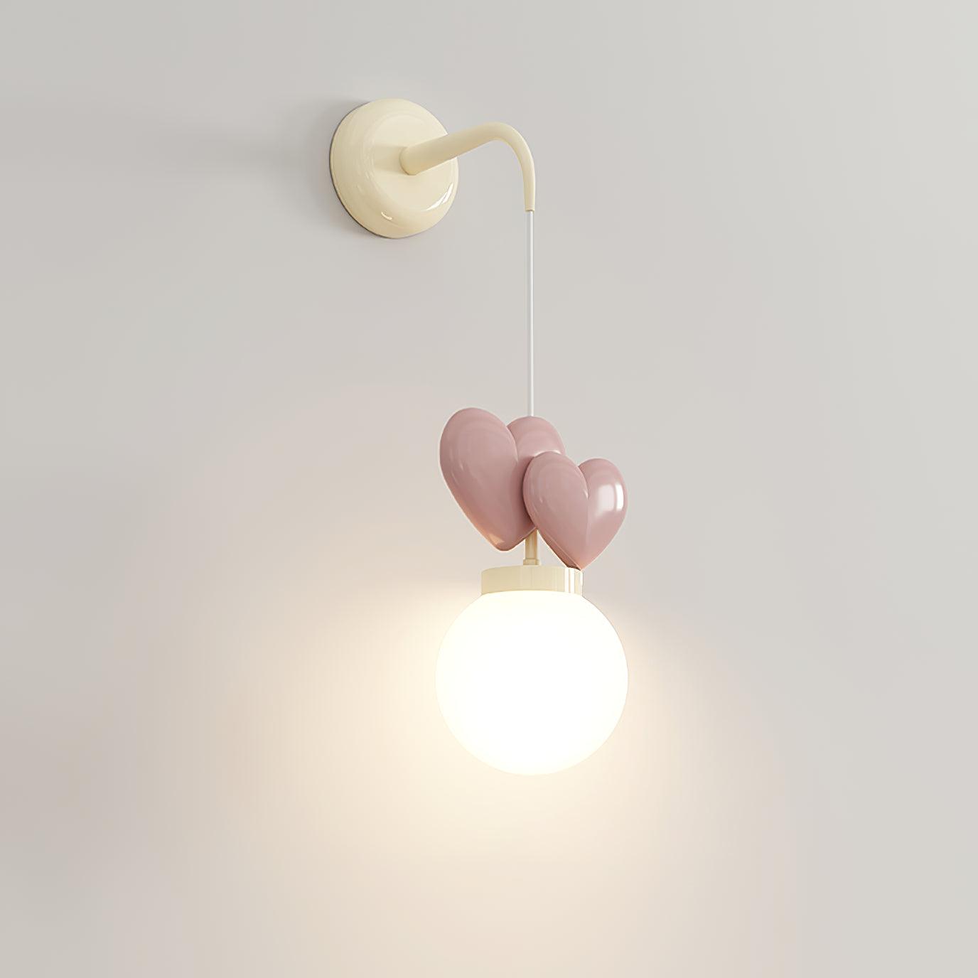 Riva Applique Murale Résine Cœur Verre - Neutralighting
