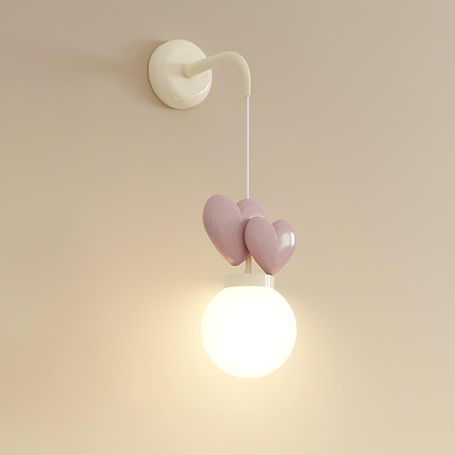 Riva Applique Murale Résine Cœur Verre - Neutralighting