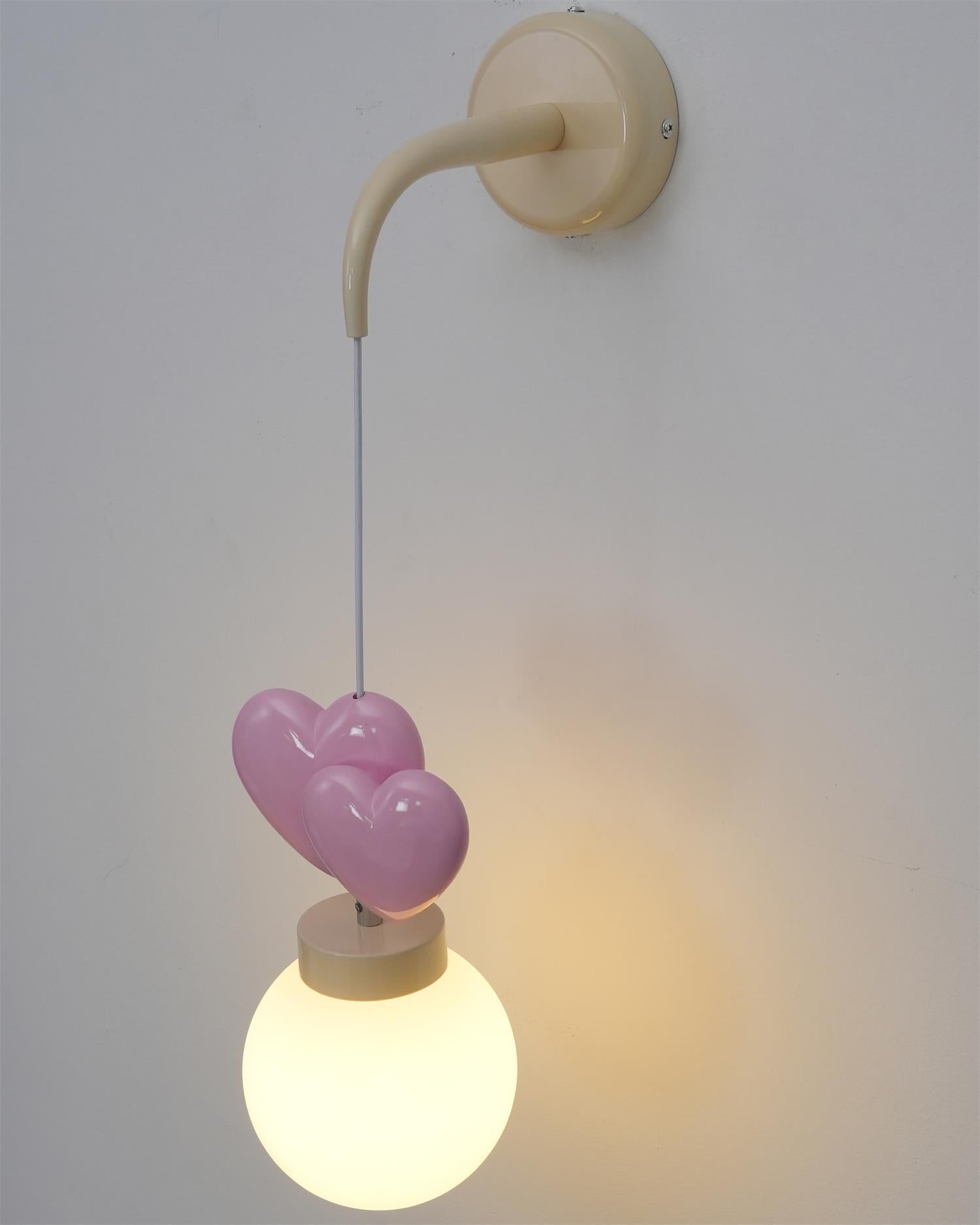 Riva Applique Murale Résine Cœur Verre - Neutralighting