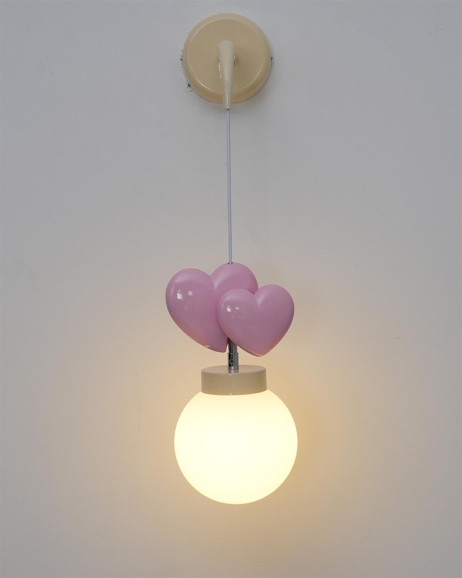 Riva Applique Murale Résine Cœur Verre - Neutralighting